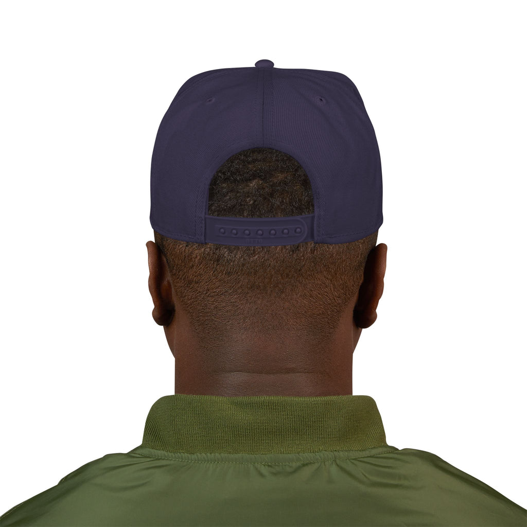 Embroidered Minimal Flag Snapback Hat