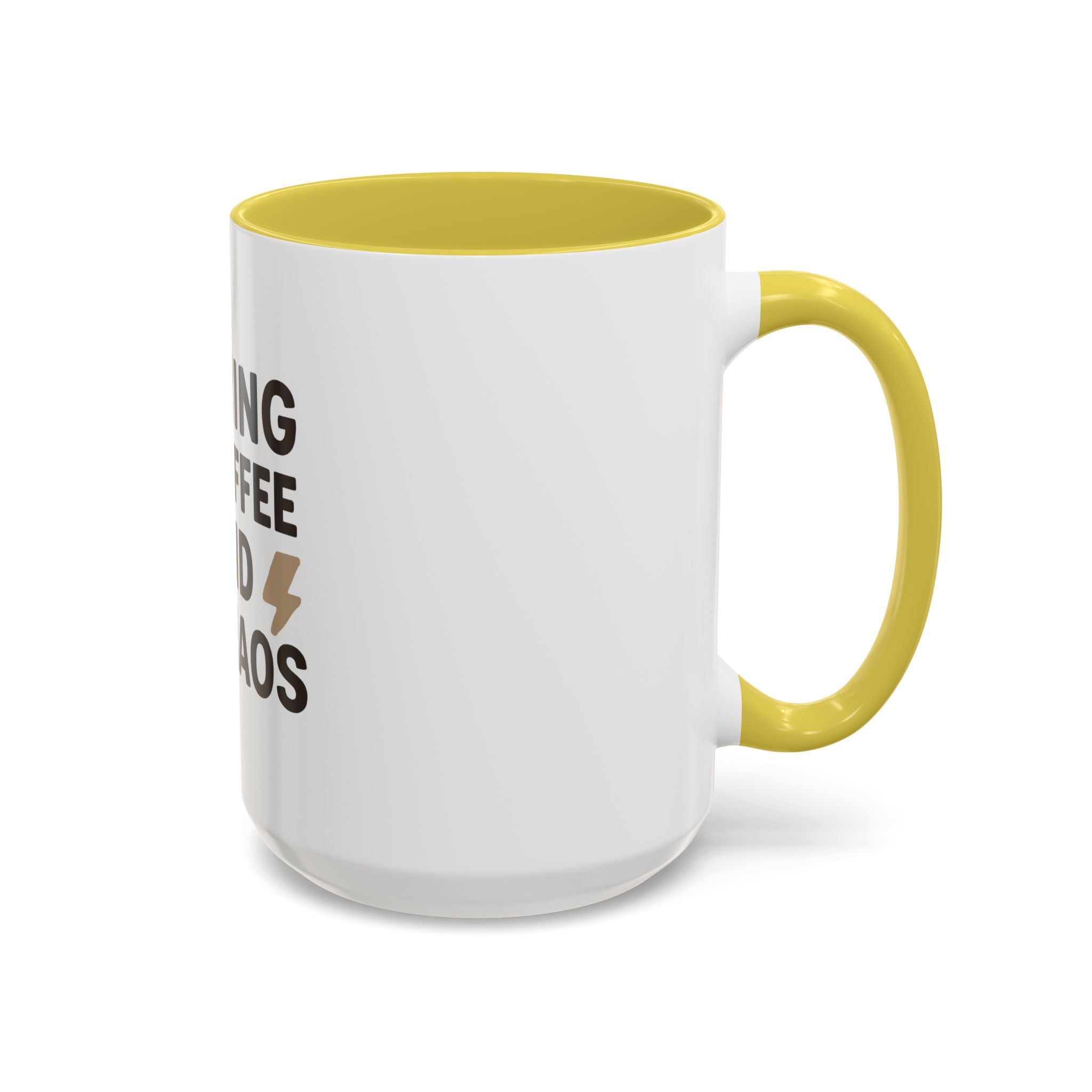 Running on Coffee and Chaos Mug (11oz/15oz) — Funny Coffee Cup for Busy Moms & Professionals