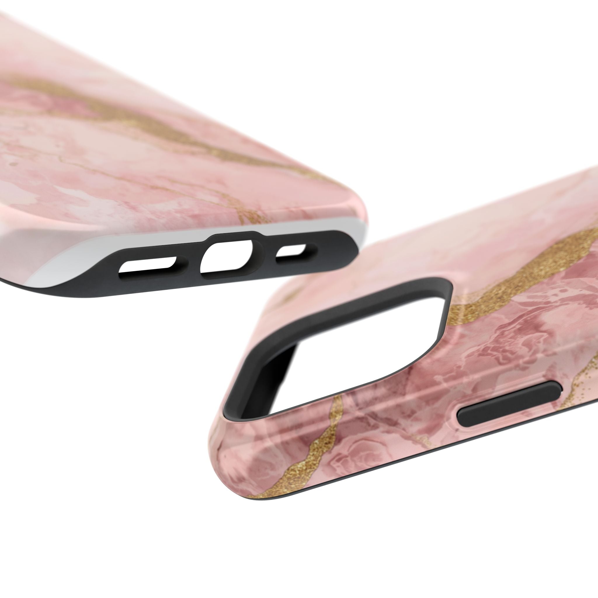 Pink Marble Magnetic Impact-Resistant Phone Case