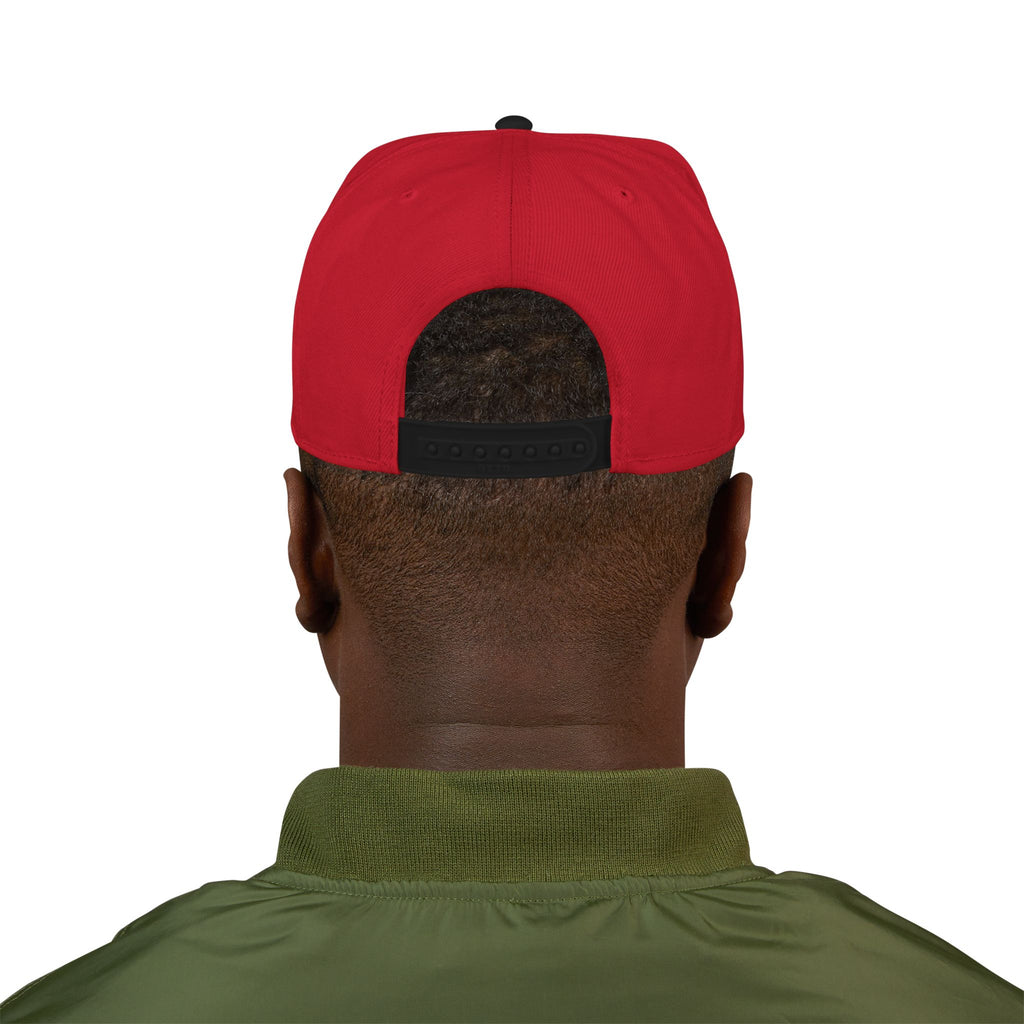 Embroidered Minimal Flag Snapback Hat