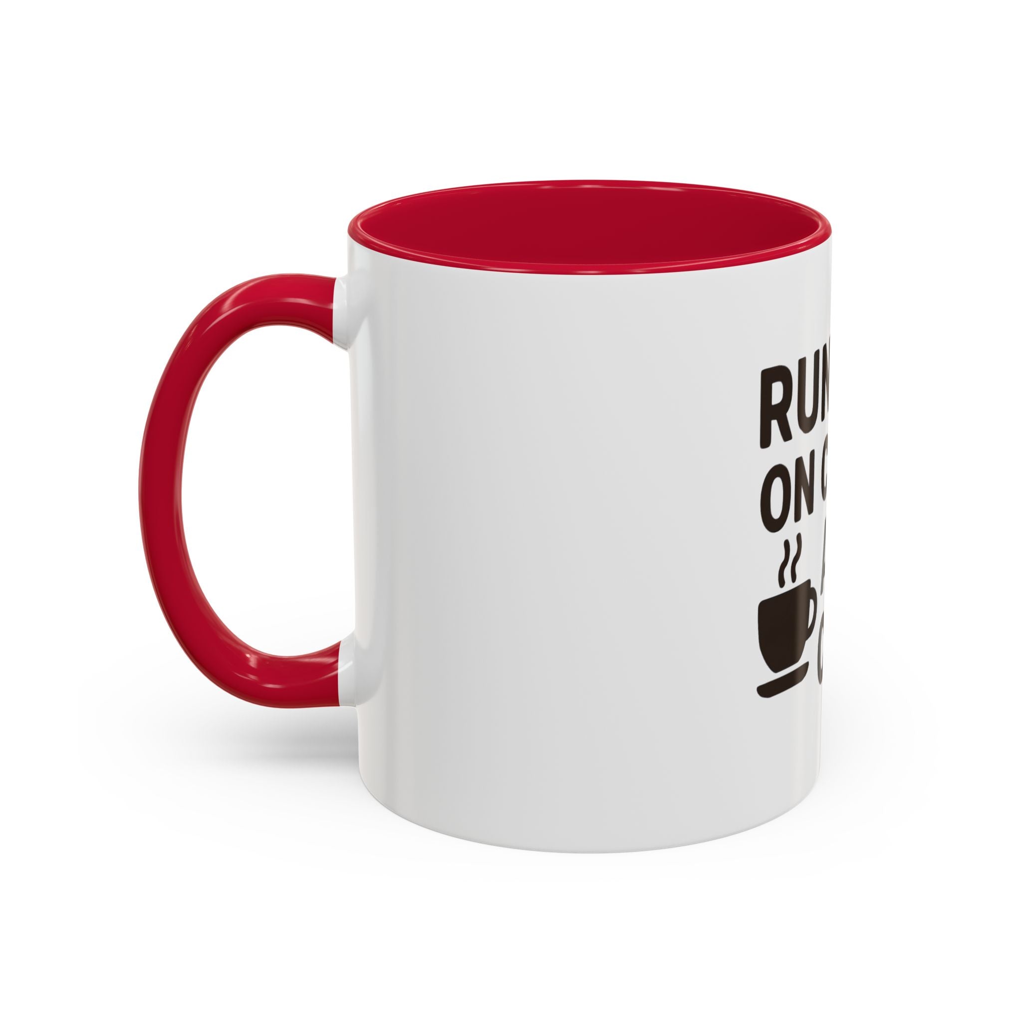 Running on Coffee and Chaos Mug (11oz/15oz) — Funny Coffee Cup for Busy Moms & Professionals