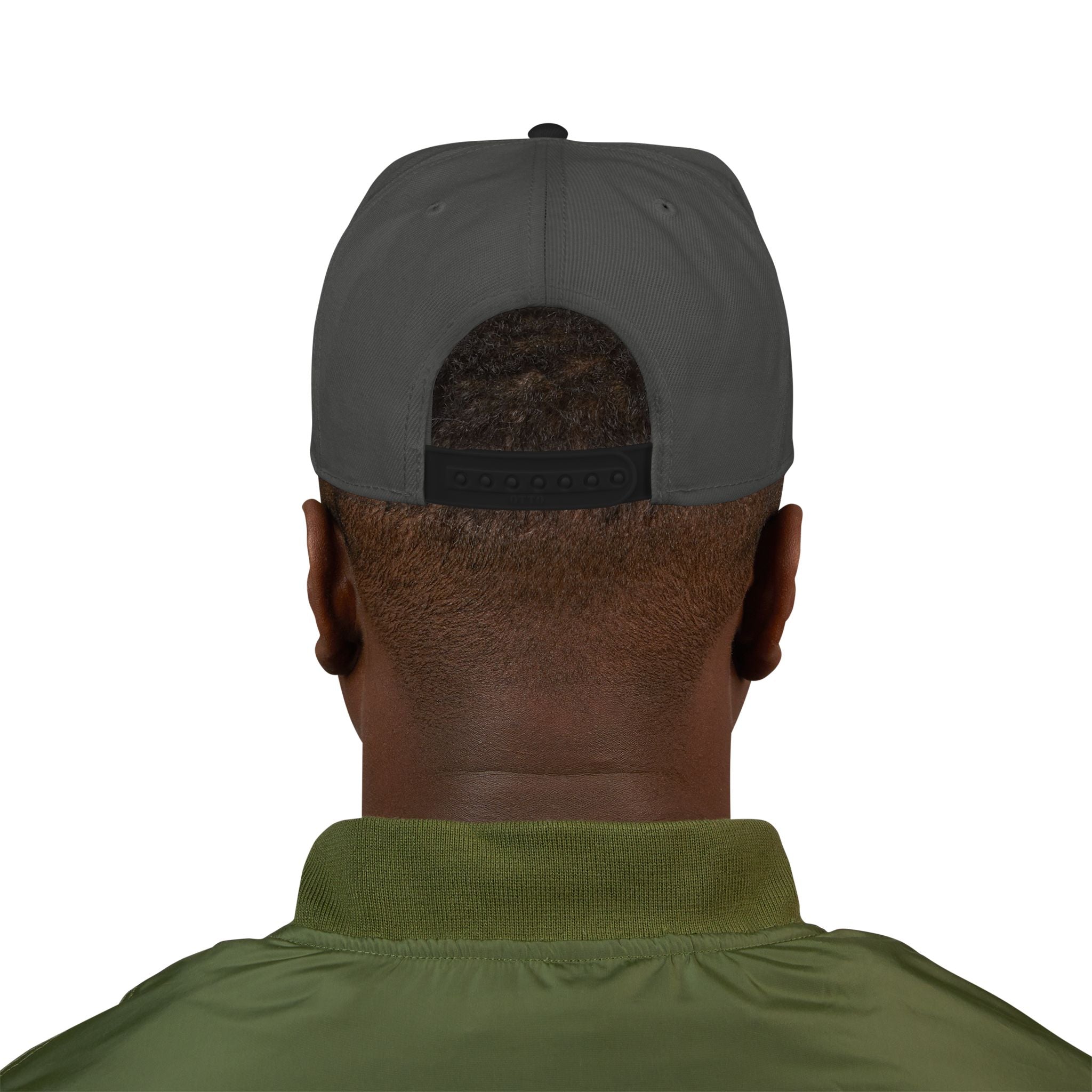 Embroidered Minimal Flag Snapback Hat