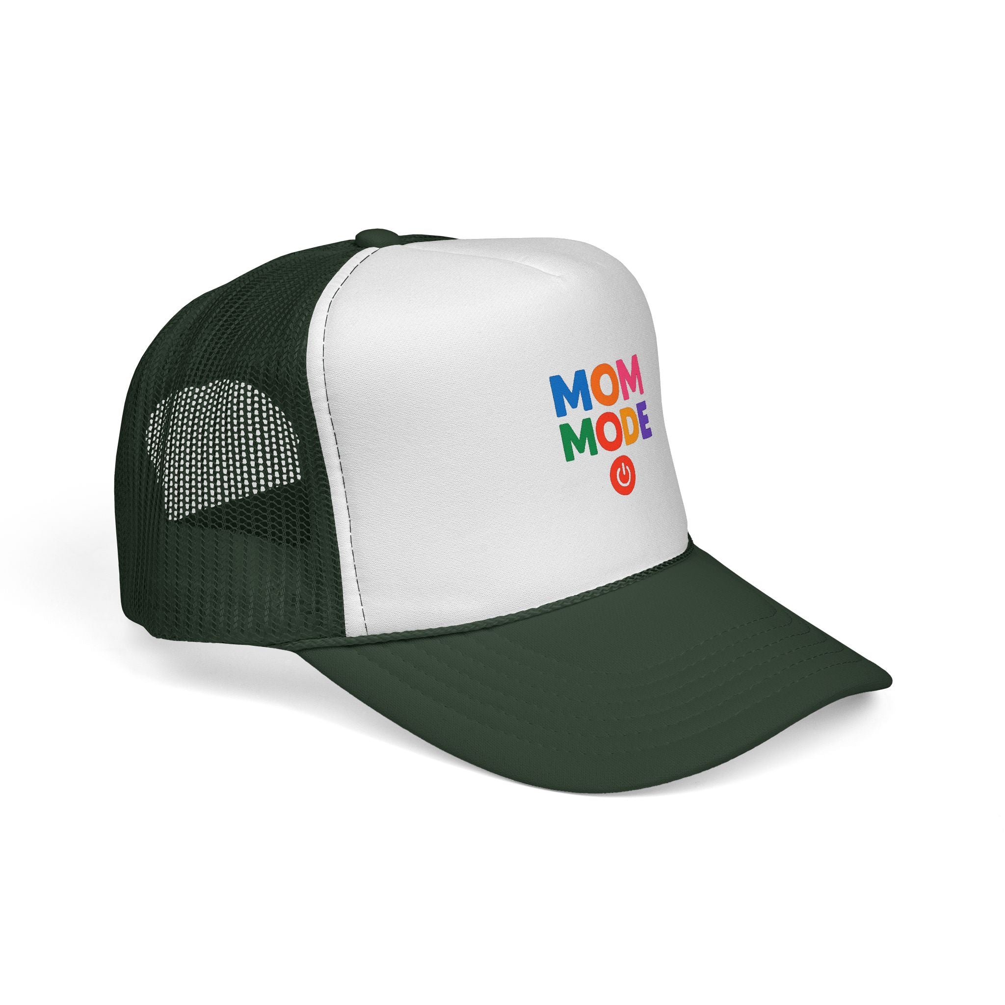 Mom Mode Trucker Cap — Colorful Playful Mom Hat