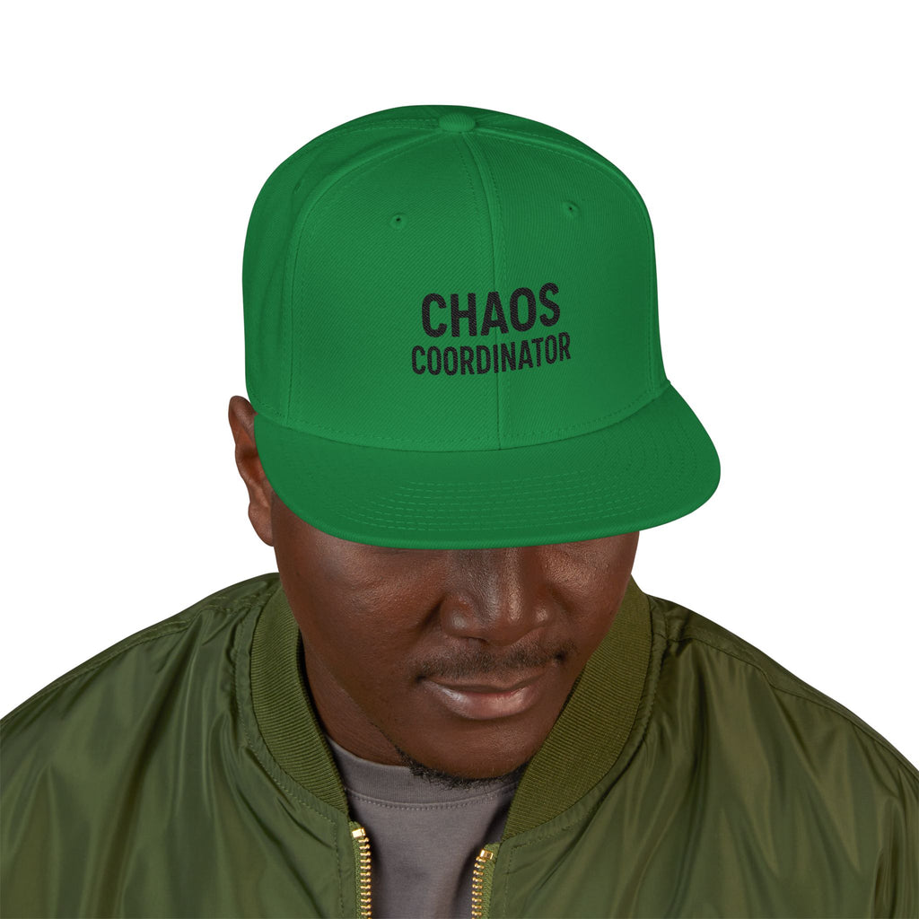 Embroidered Minimal Flag Snapback Hat