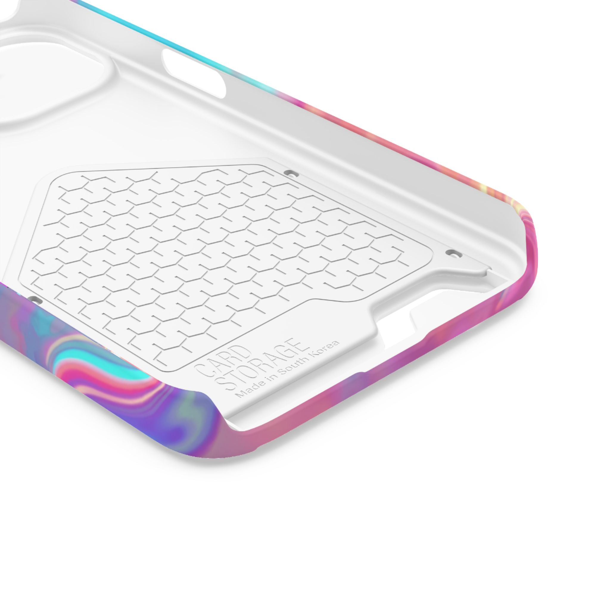 Pretty, Powerful and Paid Phone Card Case — Iridescent Cardholder Phone Case