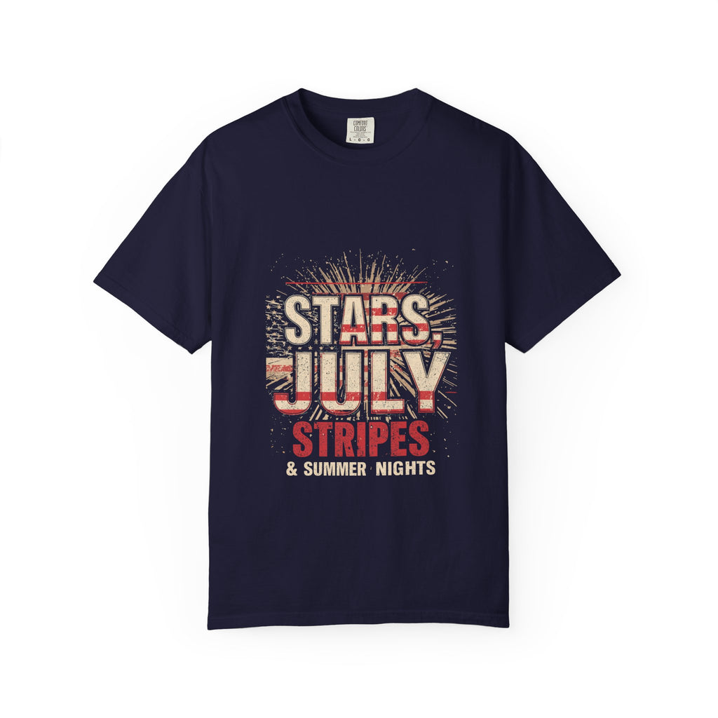 Fourth of July Stars & Stripes T-Shirt — 'Stars, July, Stripes' Summer Nights Tee