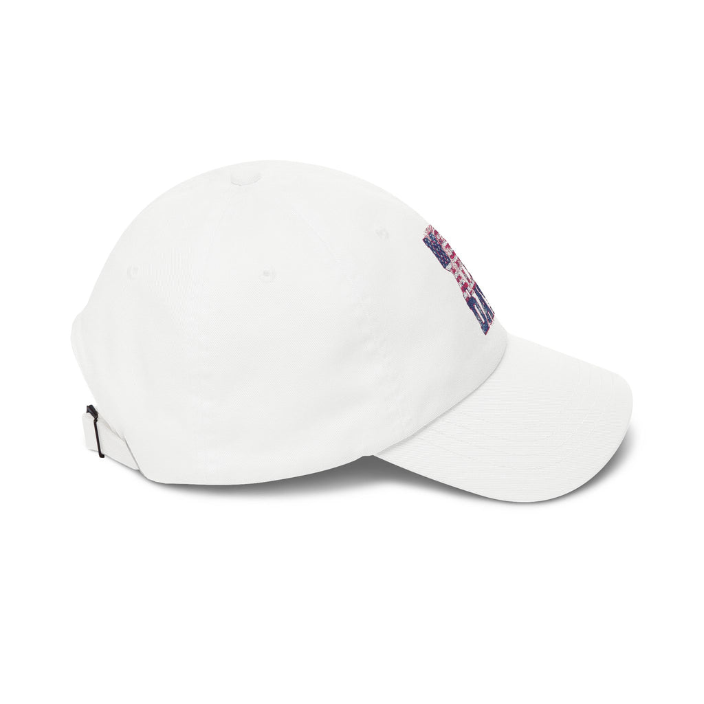Dad Cap — "Freedom Looks On Us" Patriotic American Flag Baseball Hat