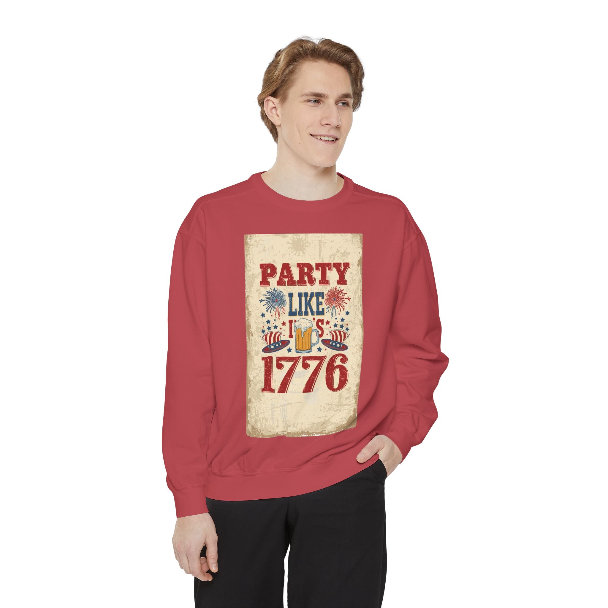 Party Like 1776 Sweatshirt — Vintage 4th of July Pullover