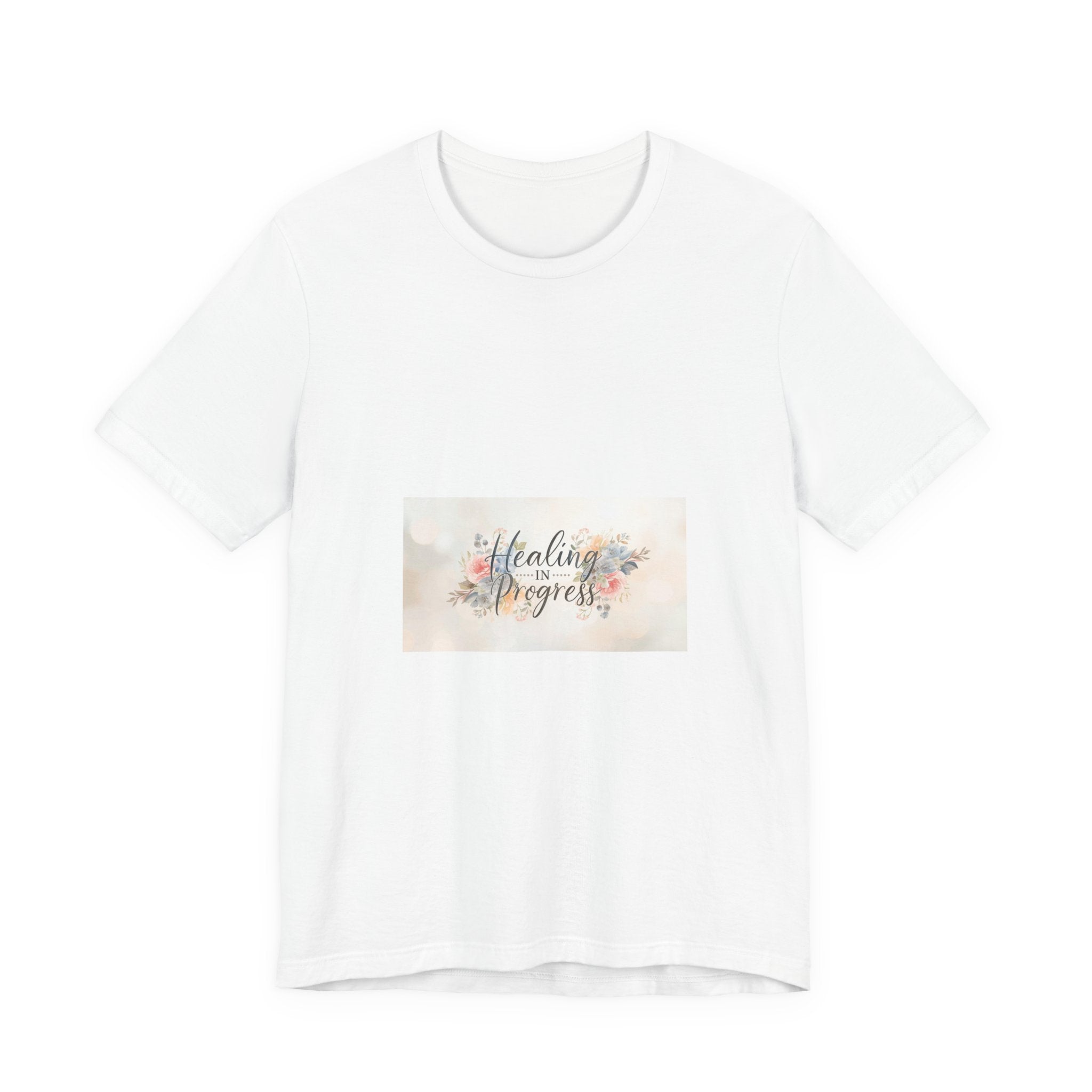 Healing in Progress Tee — Soft Floral Inspirational Shirt
