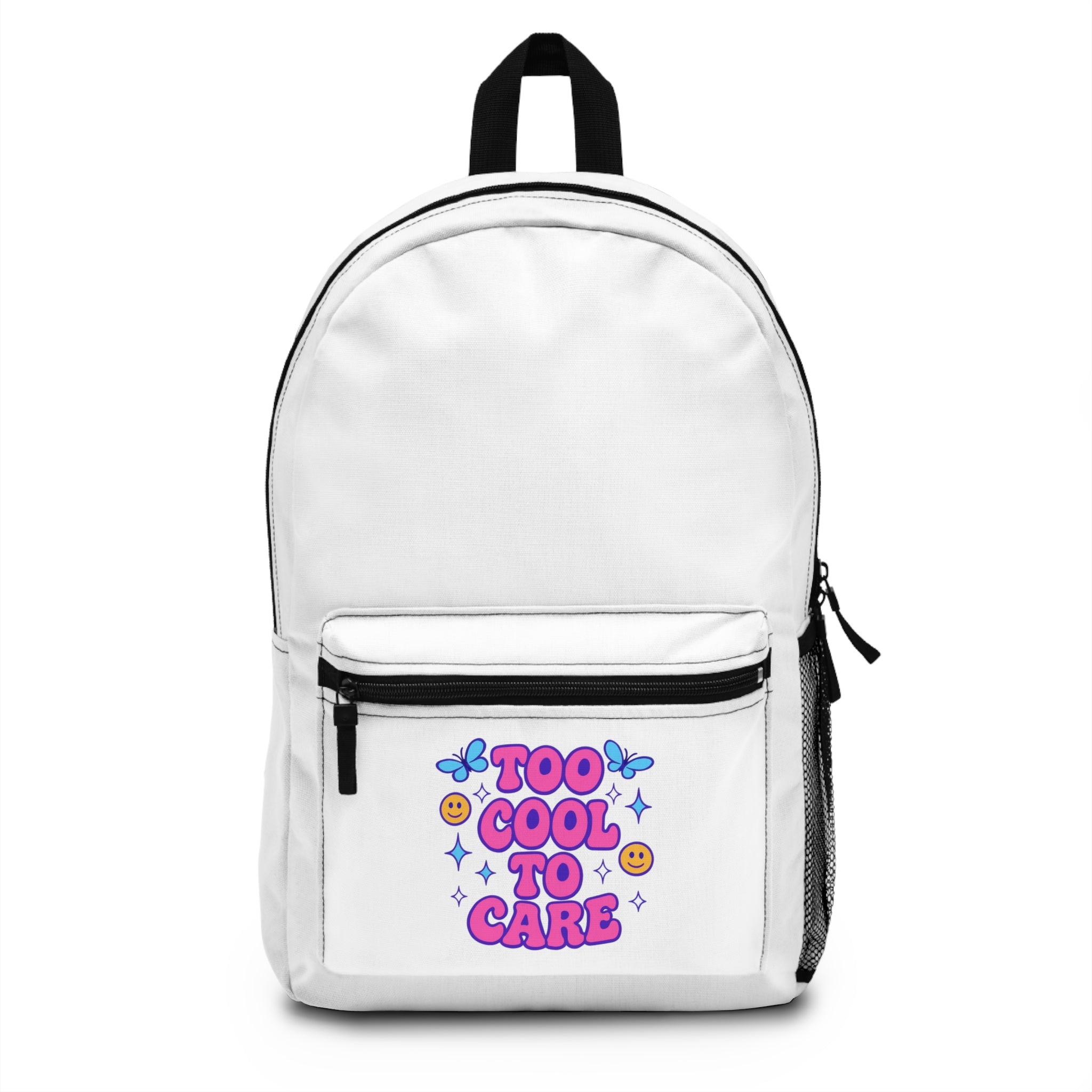 Backpack — "Too Cool to Care" Retro Kawaii Backpack