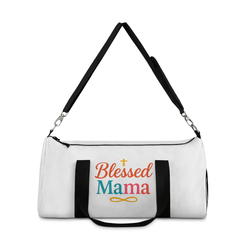 Blessed Mama Duffel Bag – Christian Travel & Gym Tote for Moms