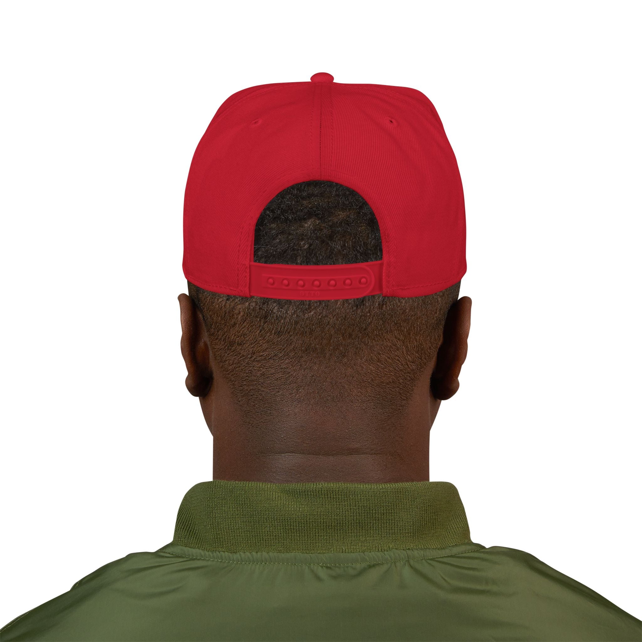Embroidered Minimal Flag Snapback Hat