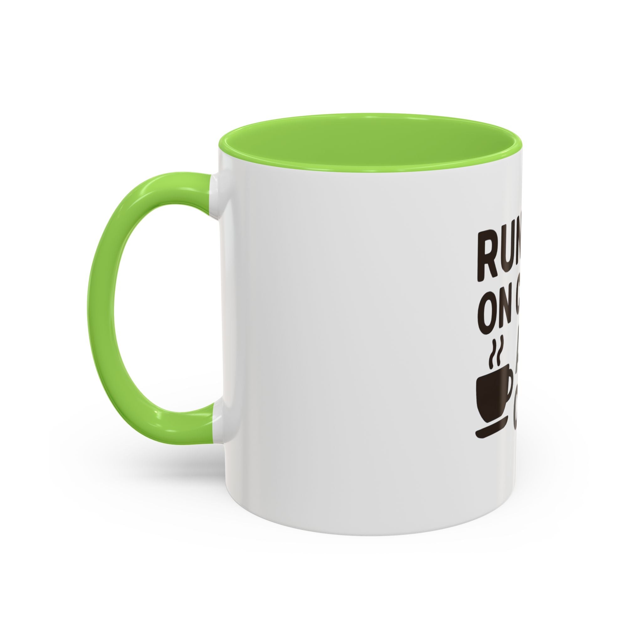 Running on Coffee and Chaos Mug (11oz/15oz) — Funny Coffee Cup for Busy Moms & Professionals