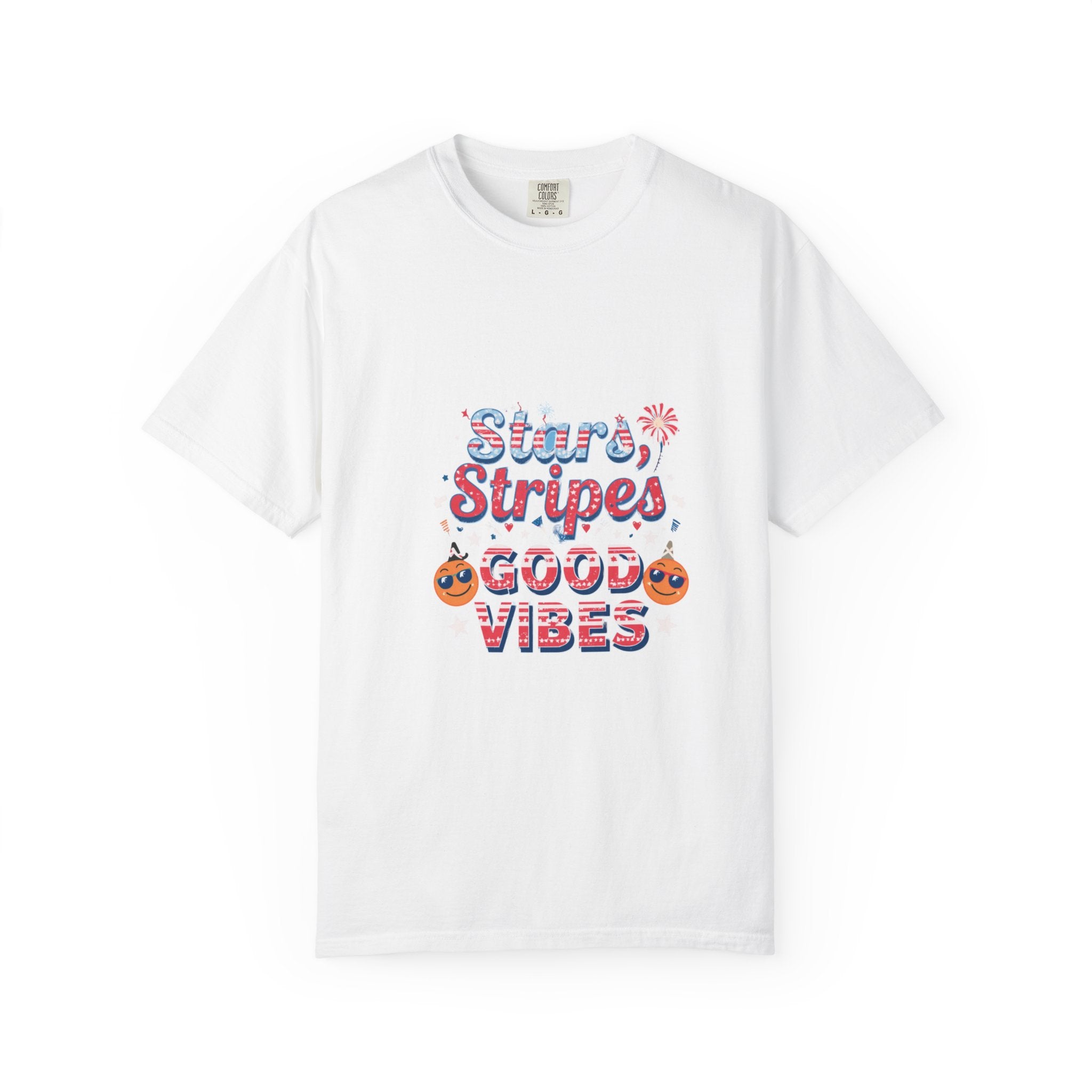 Patriotic Cowboy Boots T-Shirt — "Stars, Stripes, Good Vibes" 4th of July Tee