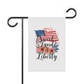 Patriotic Floral 'Sweet Land of Liberty' Garden Flag