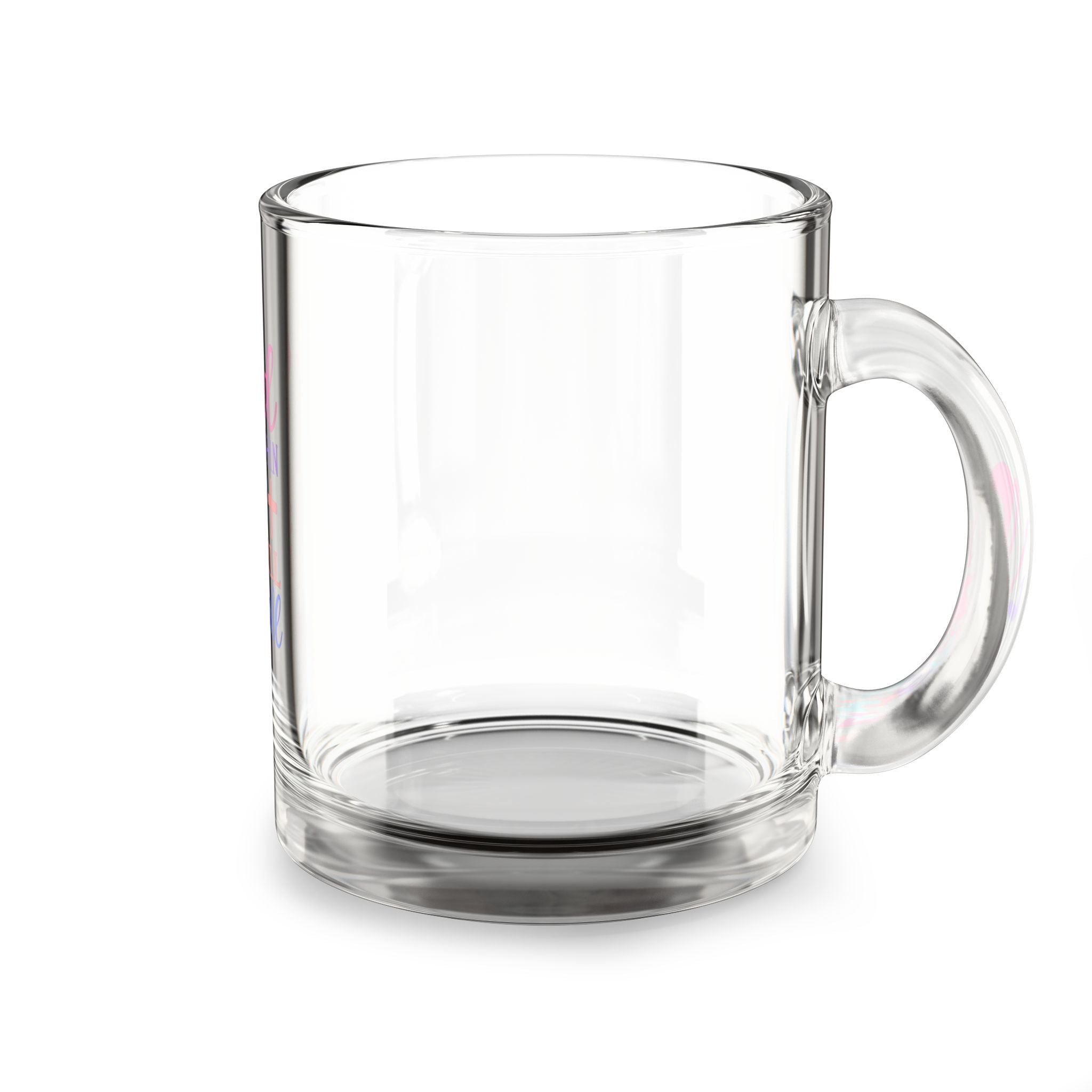 Glass Mug — "God Is Within Her" Inspirational Christian Coffee Cup (10oz)