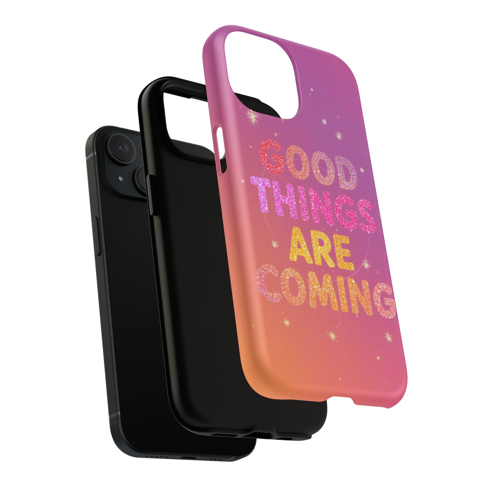 Phone Case — “Good Things Are Coming” Motivational Tough Magnetic Phone Case