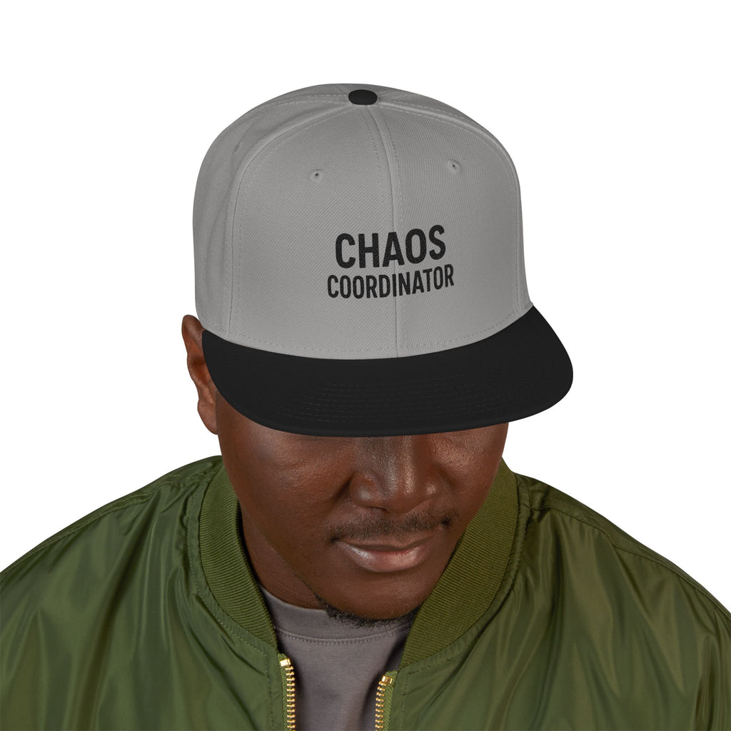 Embroidered Minimal Flag Snapback Hat