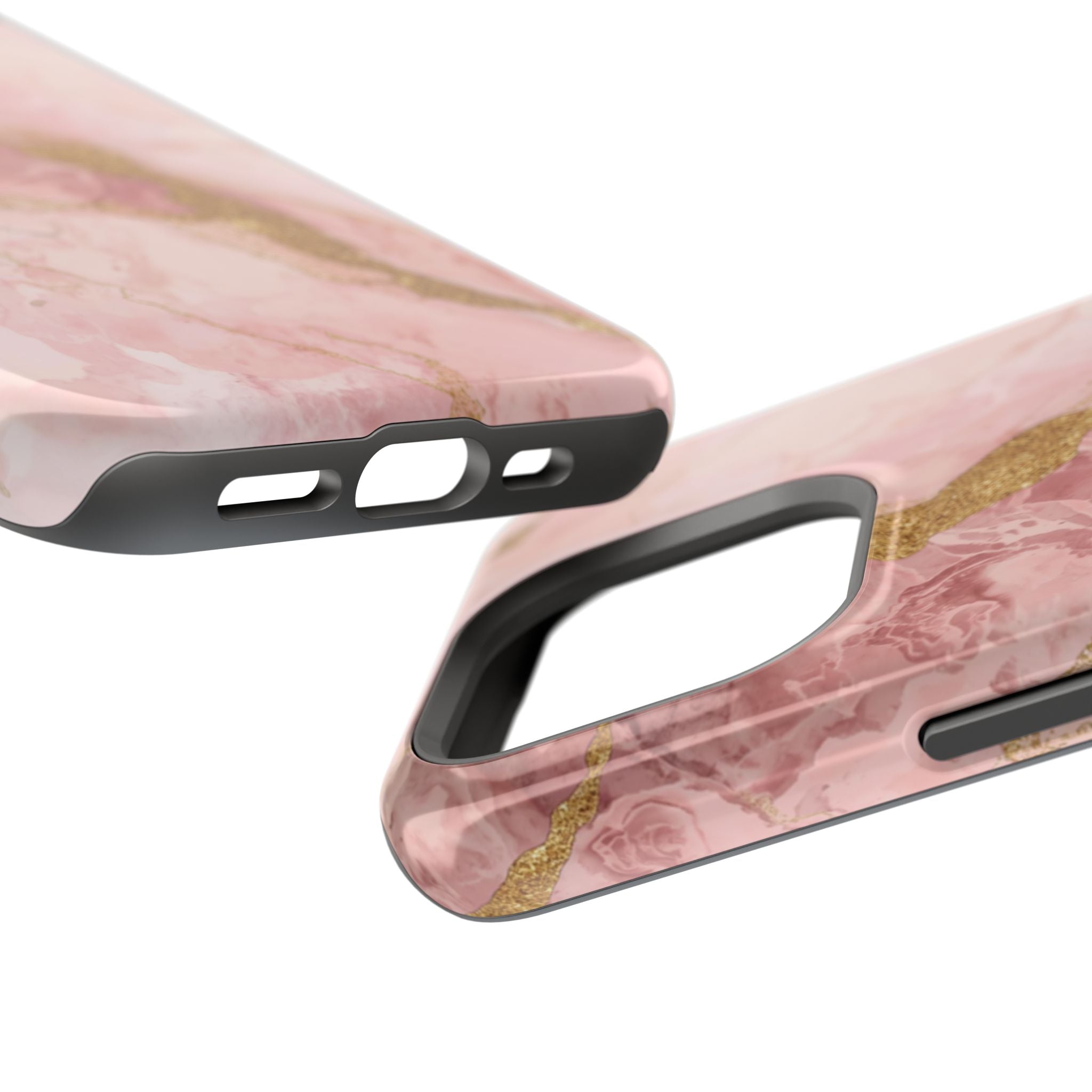 Pink Marble Magnetic Impact-Resistant Phone Case