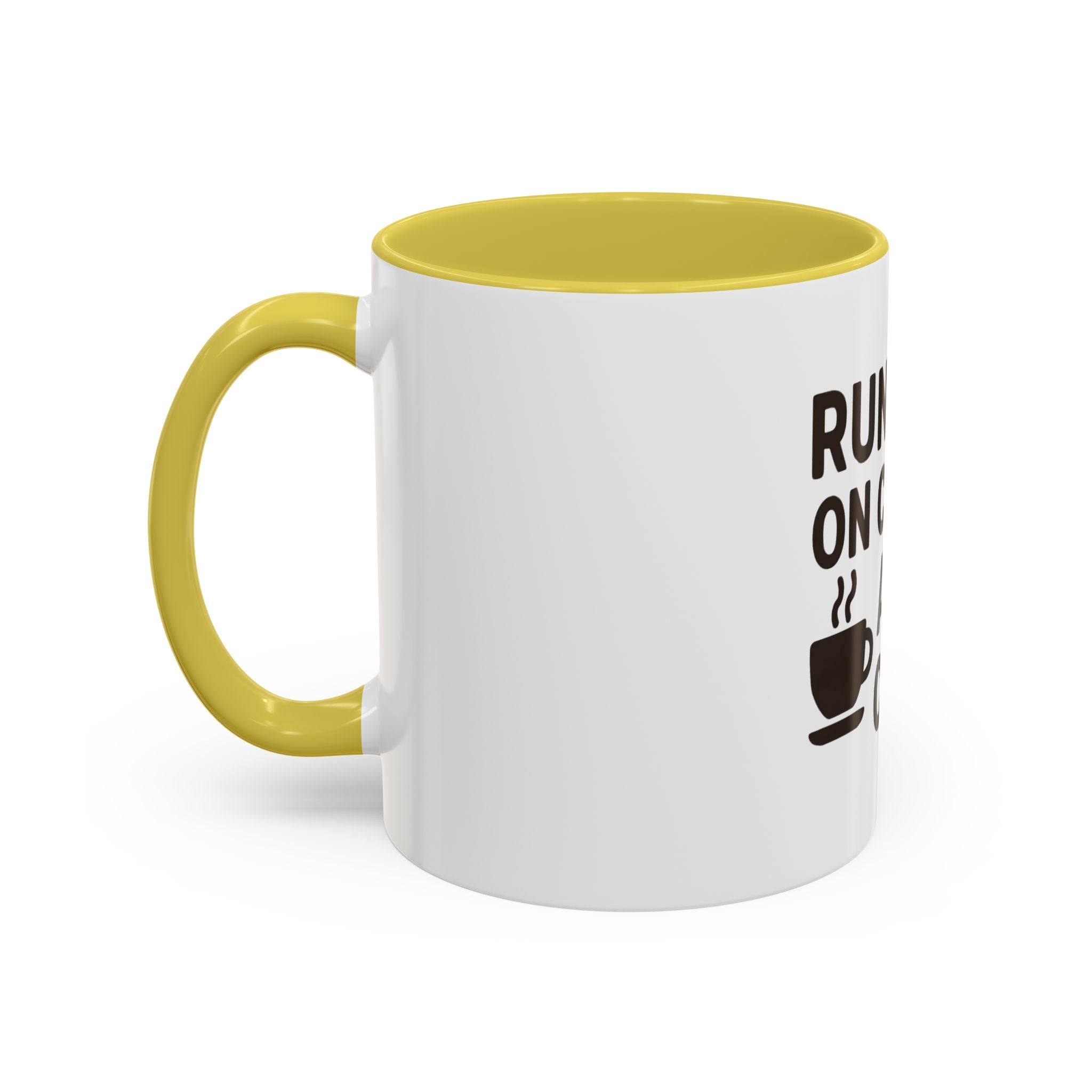 Running on Coffee and Chaos Mug (11oz/15oz) — Funny Coffee Cup for Busy Moms & Professionals