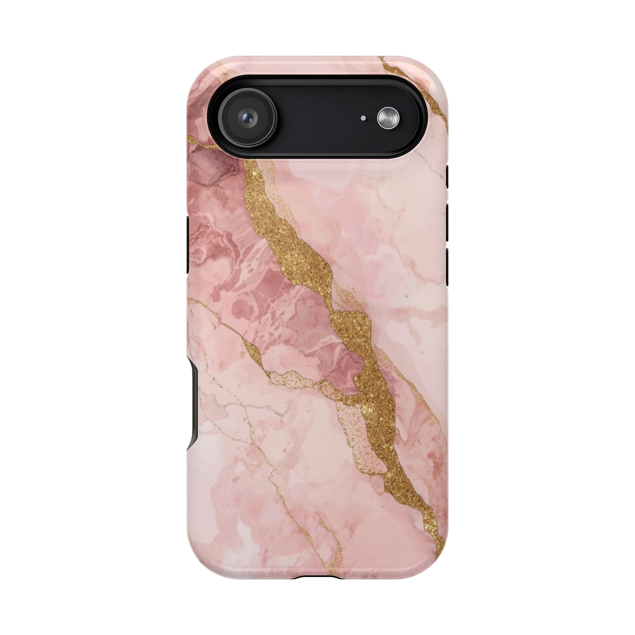 Pink Marble Magnetic Impact-Resistant Phone Case