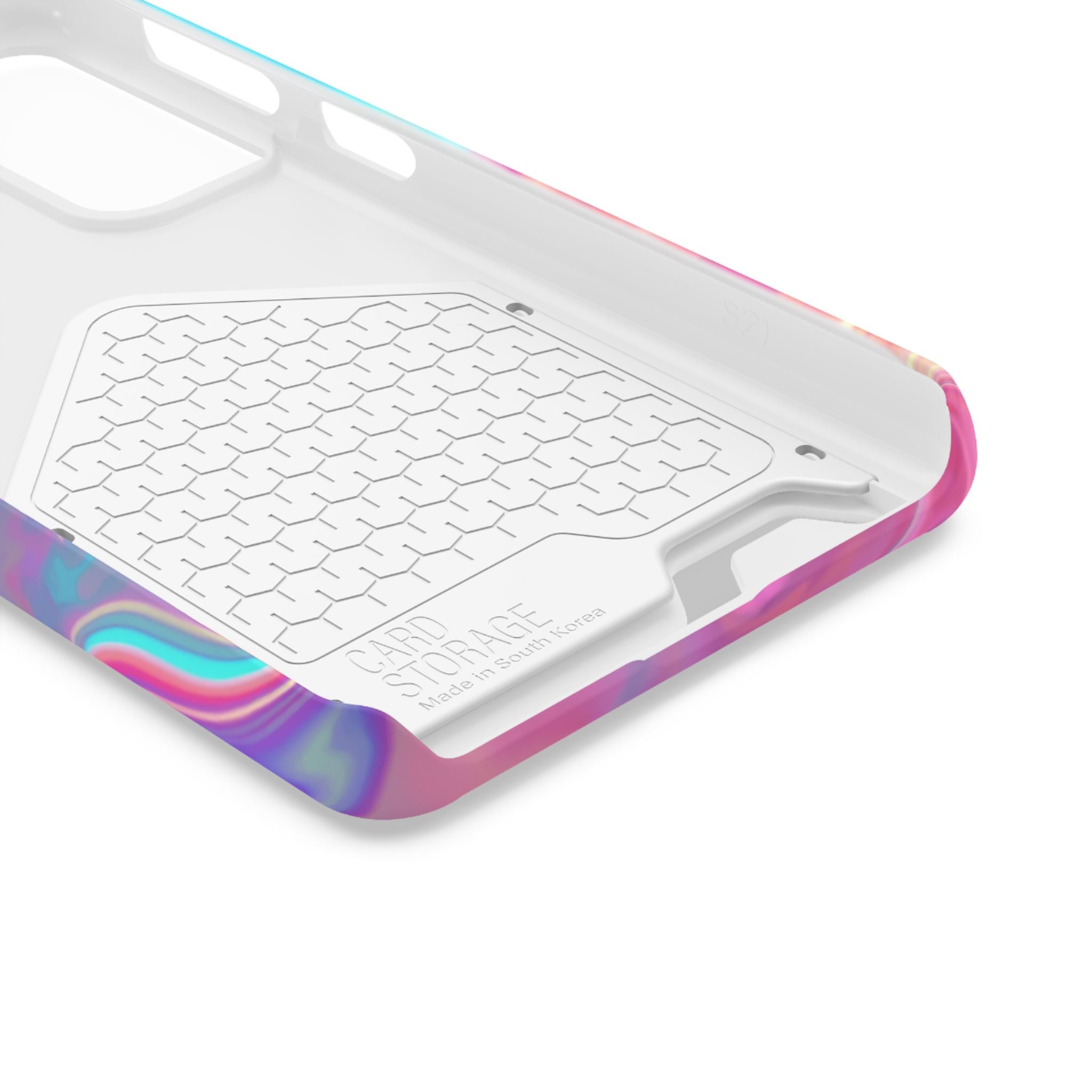 Pretty, Powerful and Paid Phone Card Case — Iridescent Cardholder Phone Case