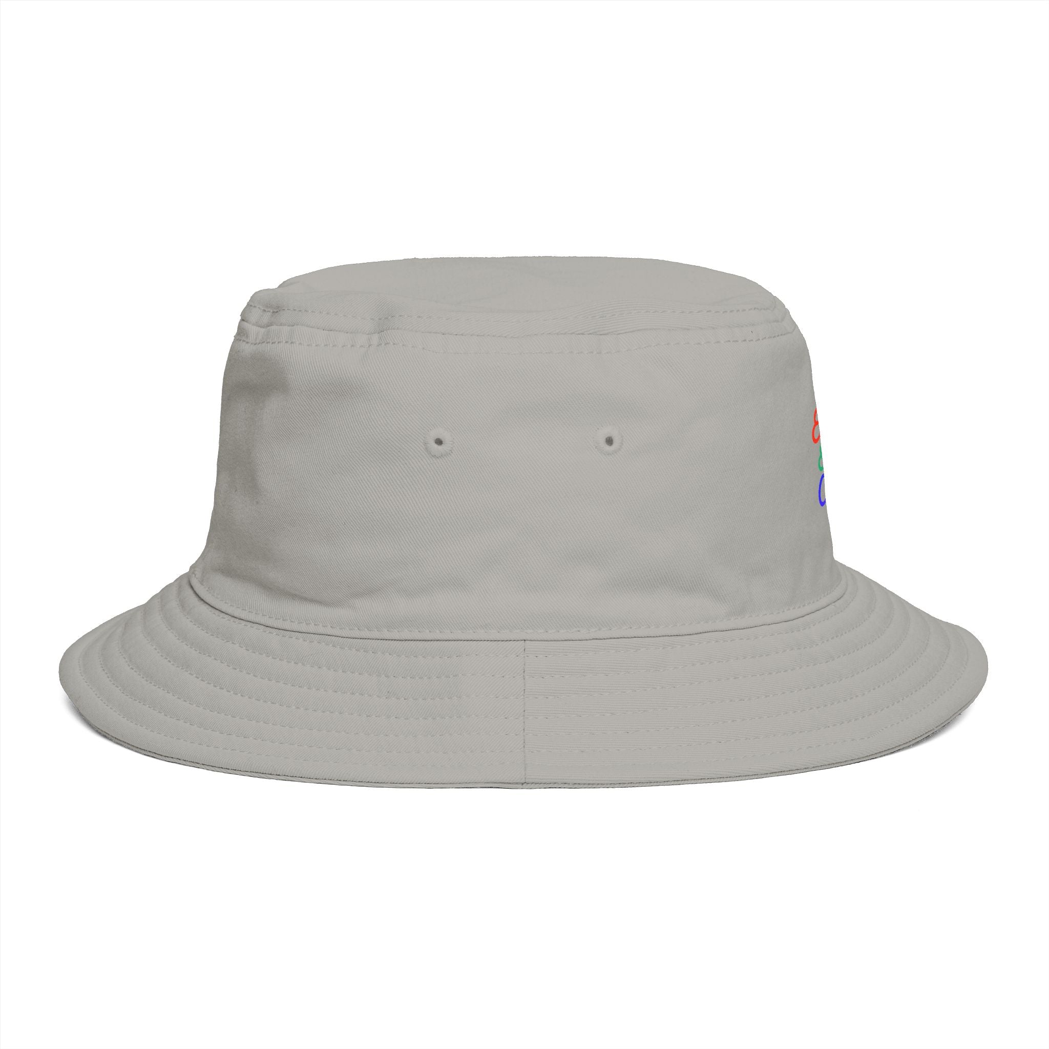 Errands & Iced Coffee Bucket Hat — Retro Rainbow Casual Sun Hat