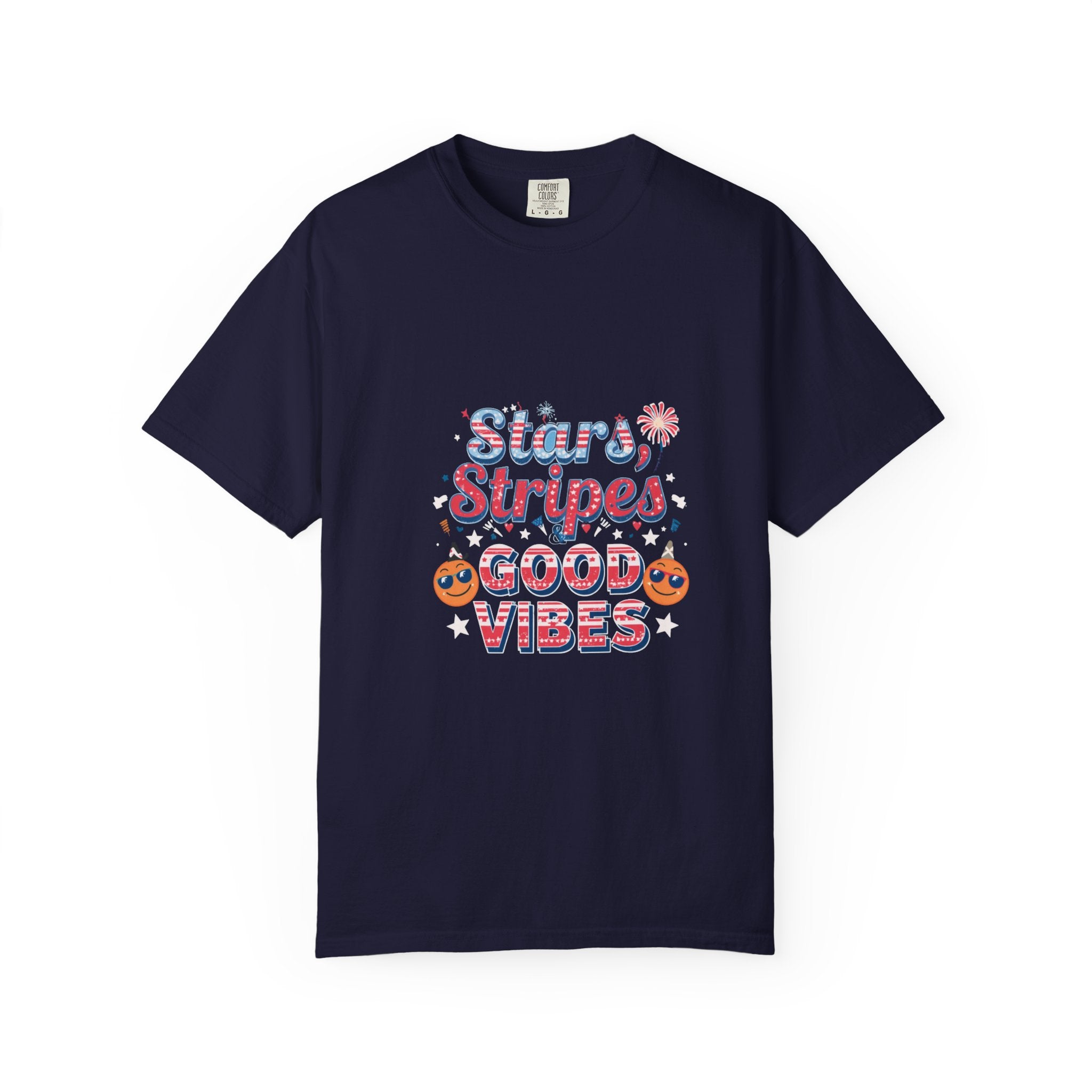 Patriotic Cowboy Boots T-Shirt — "Stars, Stripes, Good Vibes" 4th of July Tee