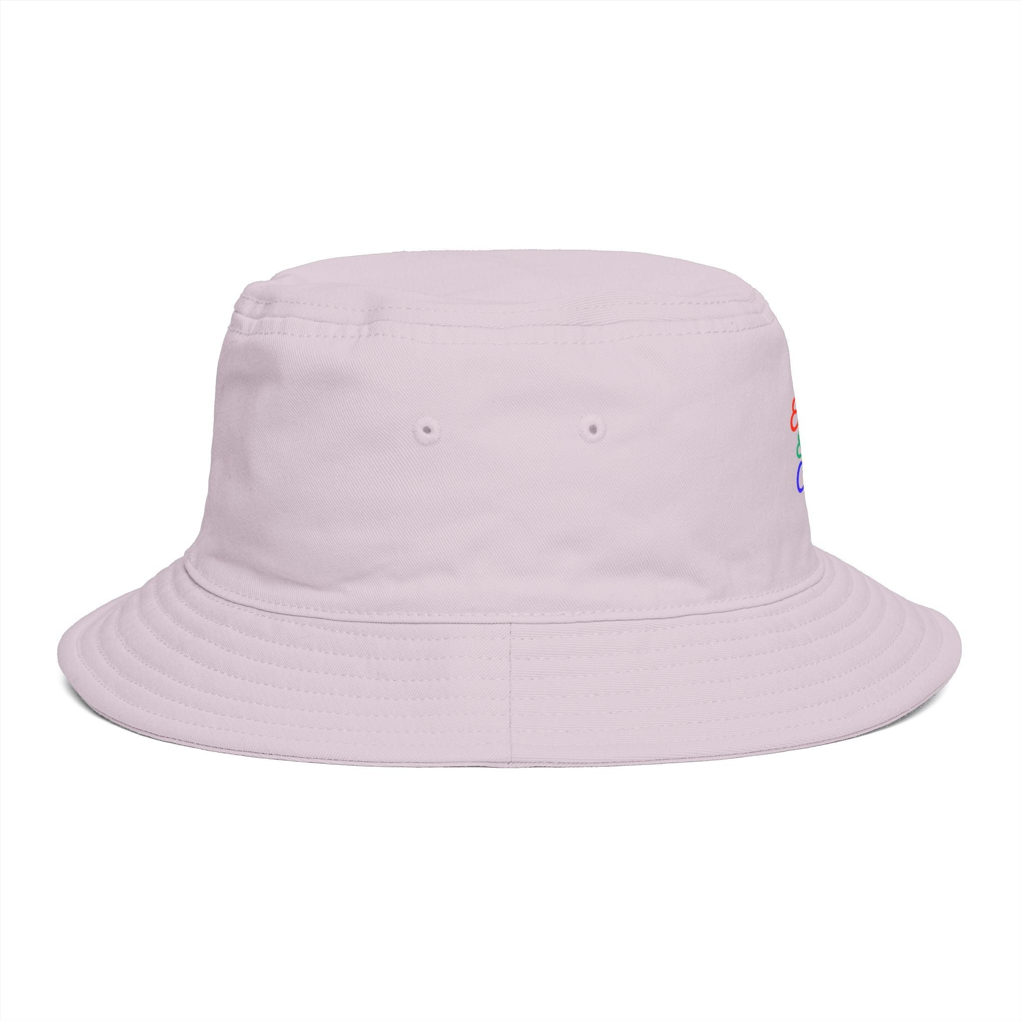 Errands & Iced Coffee Bucket Hat — Retro Rainbow Casual Sun Hat