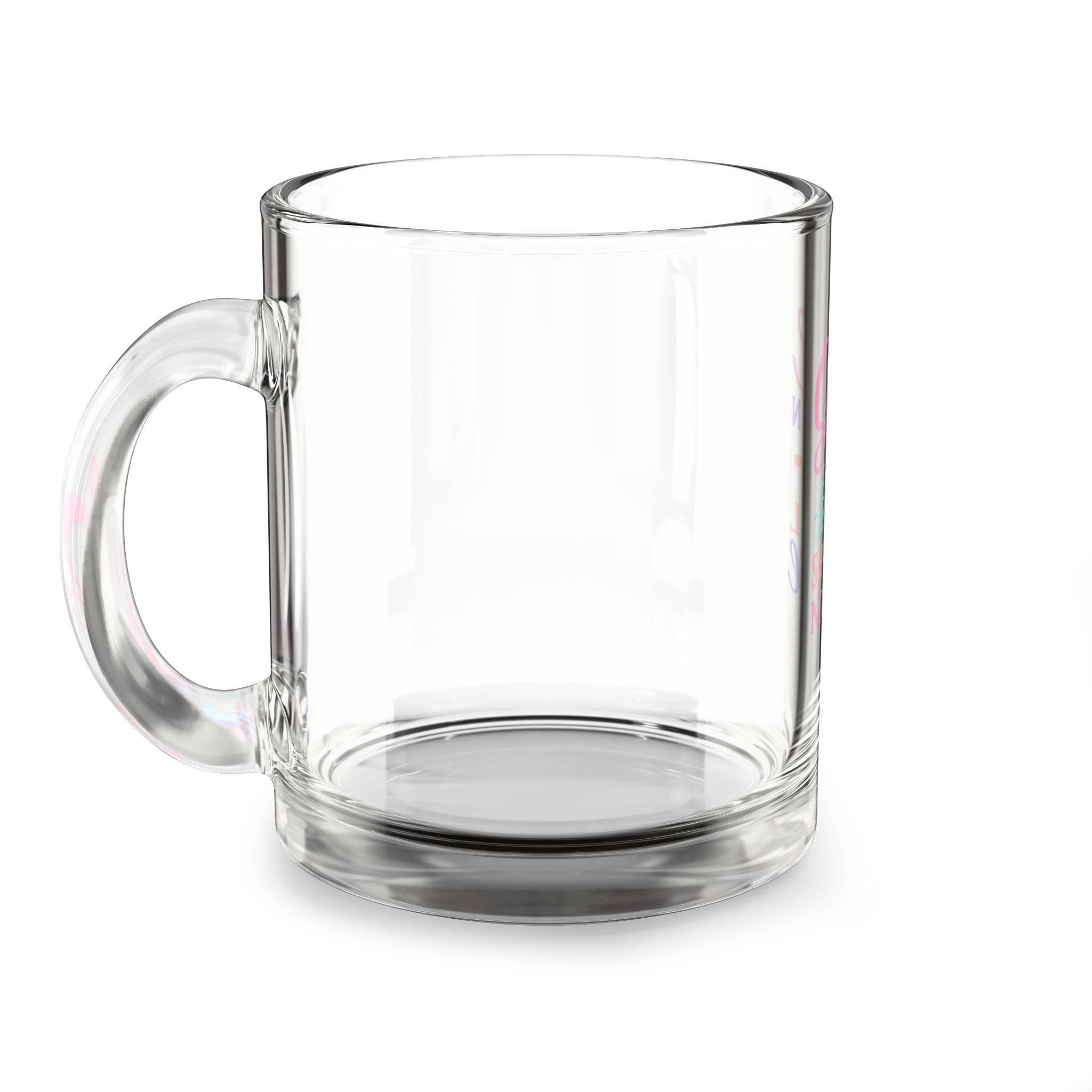 Glass Mug — "God Is Within Her" Inspirational Christian Coffee Cup (10oz)