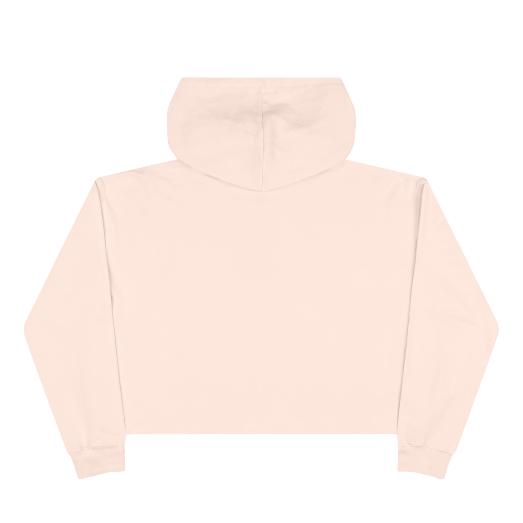 Coffee & Confidence Crop Hoodie — 'Running on Coffee & Confidence' Cute Graphic Crop Sweatshirt