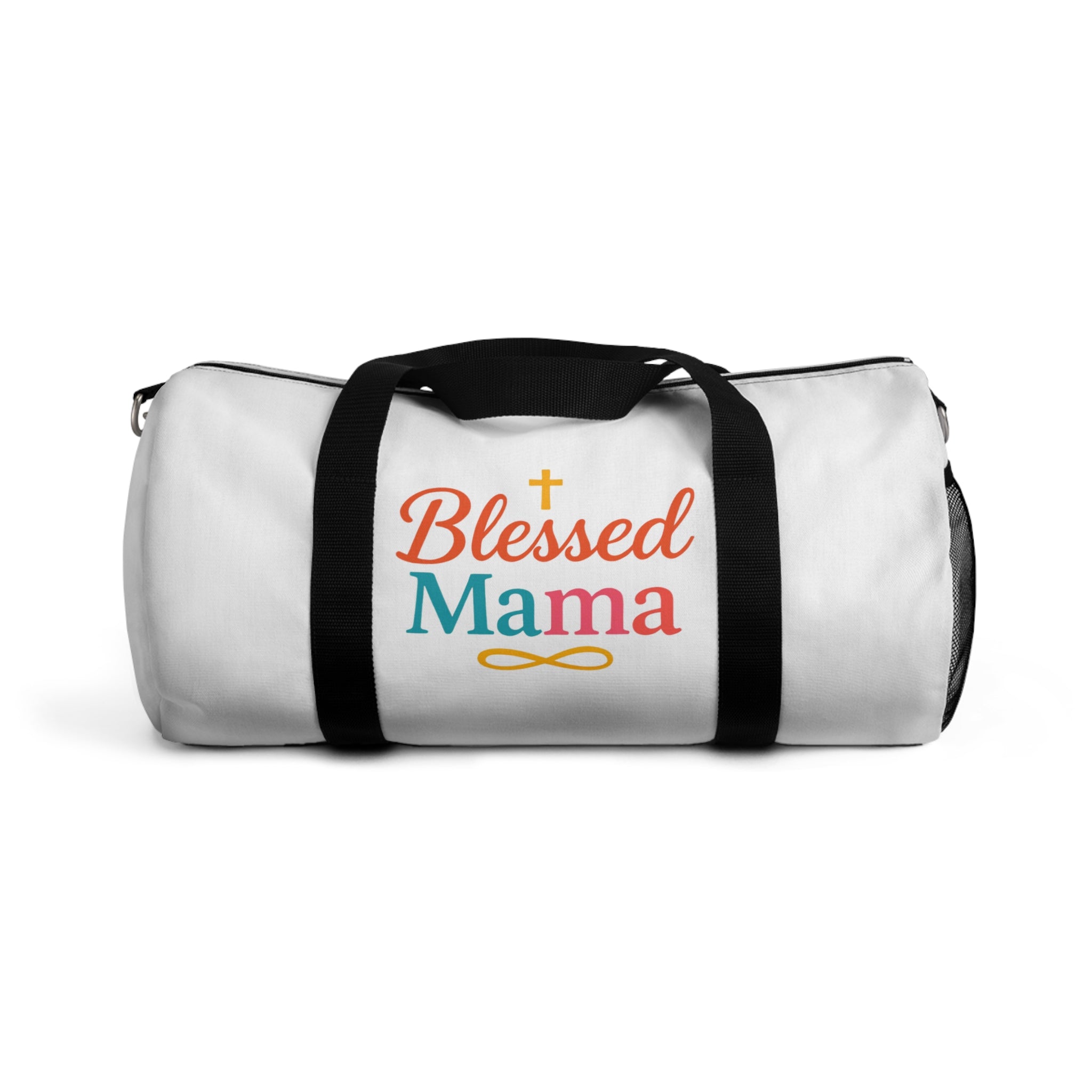 Blessed Mama Duffel Bag – Christian Travel & Gym Tote for Moms