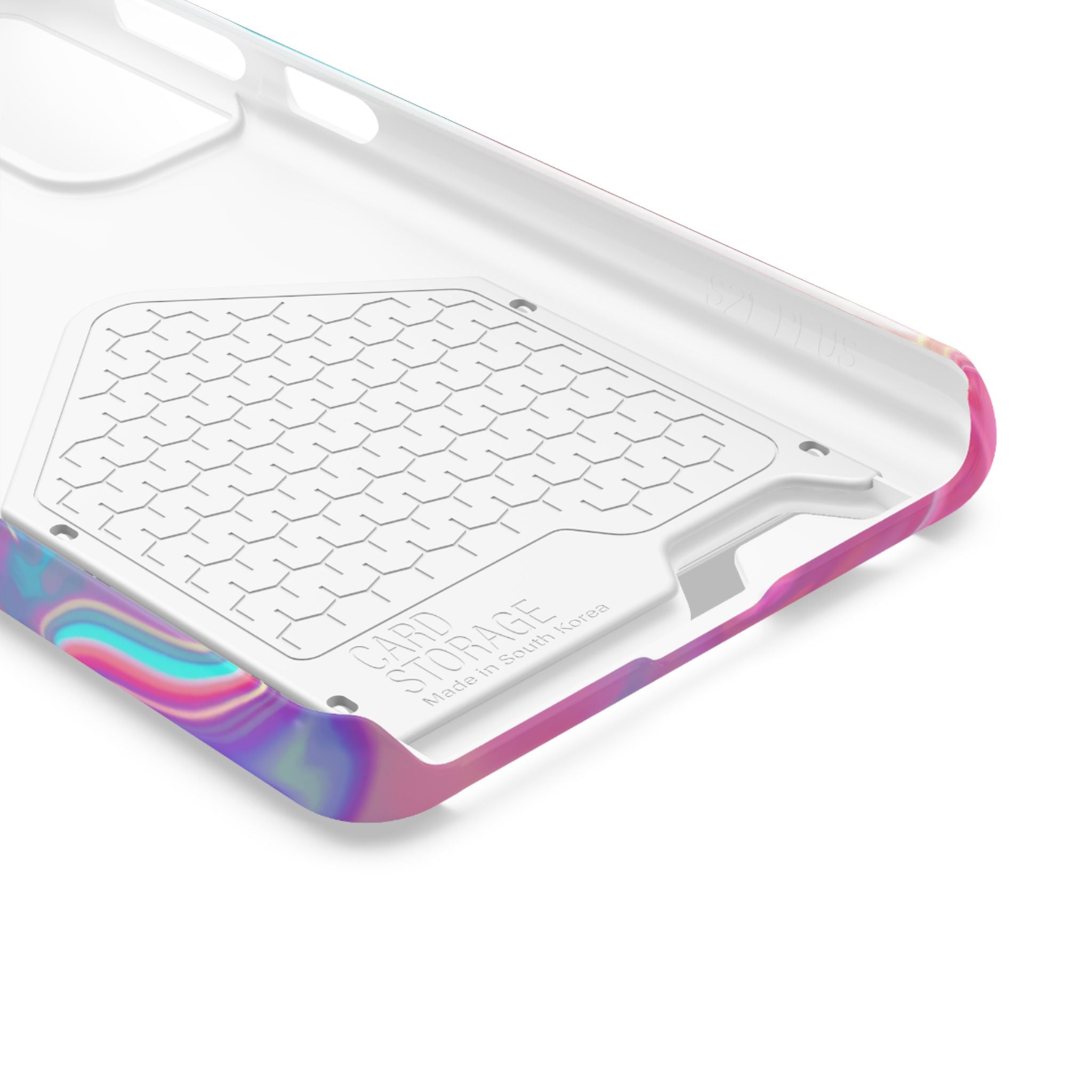Pretty, Powerful and Paid Phone Card Case — Iridescent Cardholder Phone Case