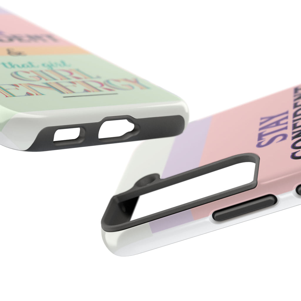 Stay Confident Tough Phone Case — That Girl / Girl Energy Pastel Protective Cover