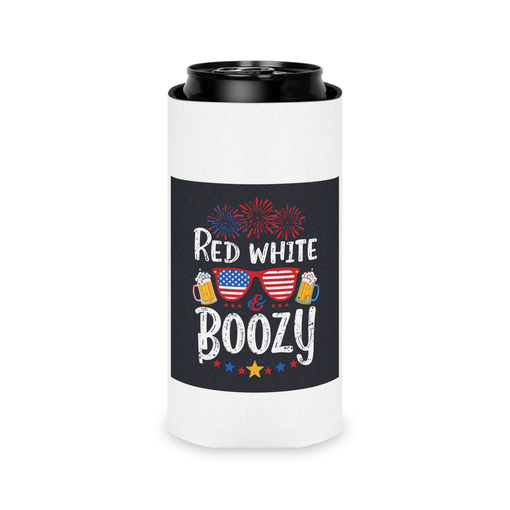 Party Like 1776 Can Cooler – Patriotic 4th of July Beer Koozie