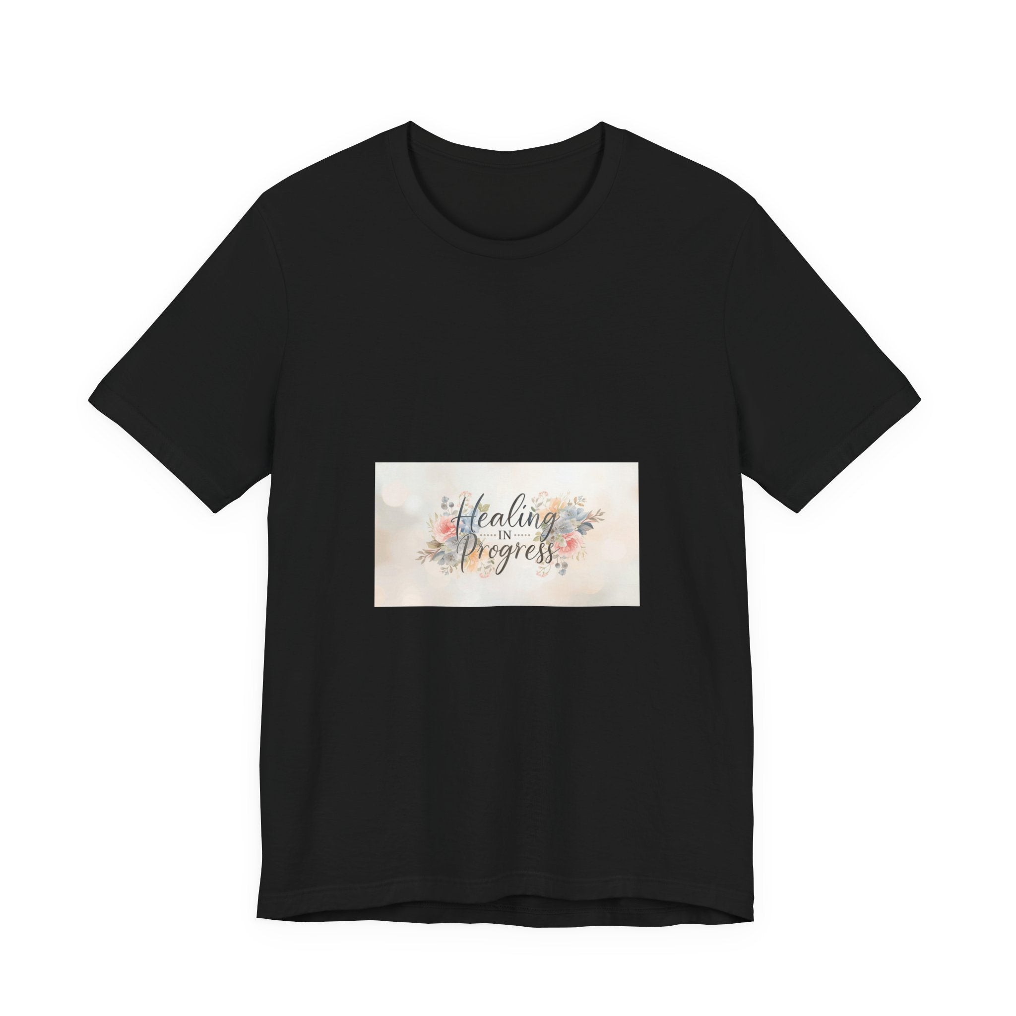 Healing in Progress Tee — Soft Floral Inspirational Shirt