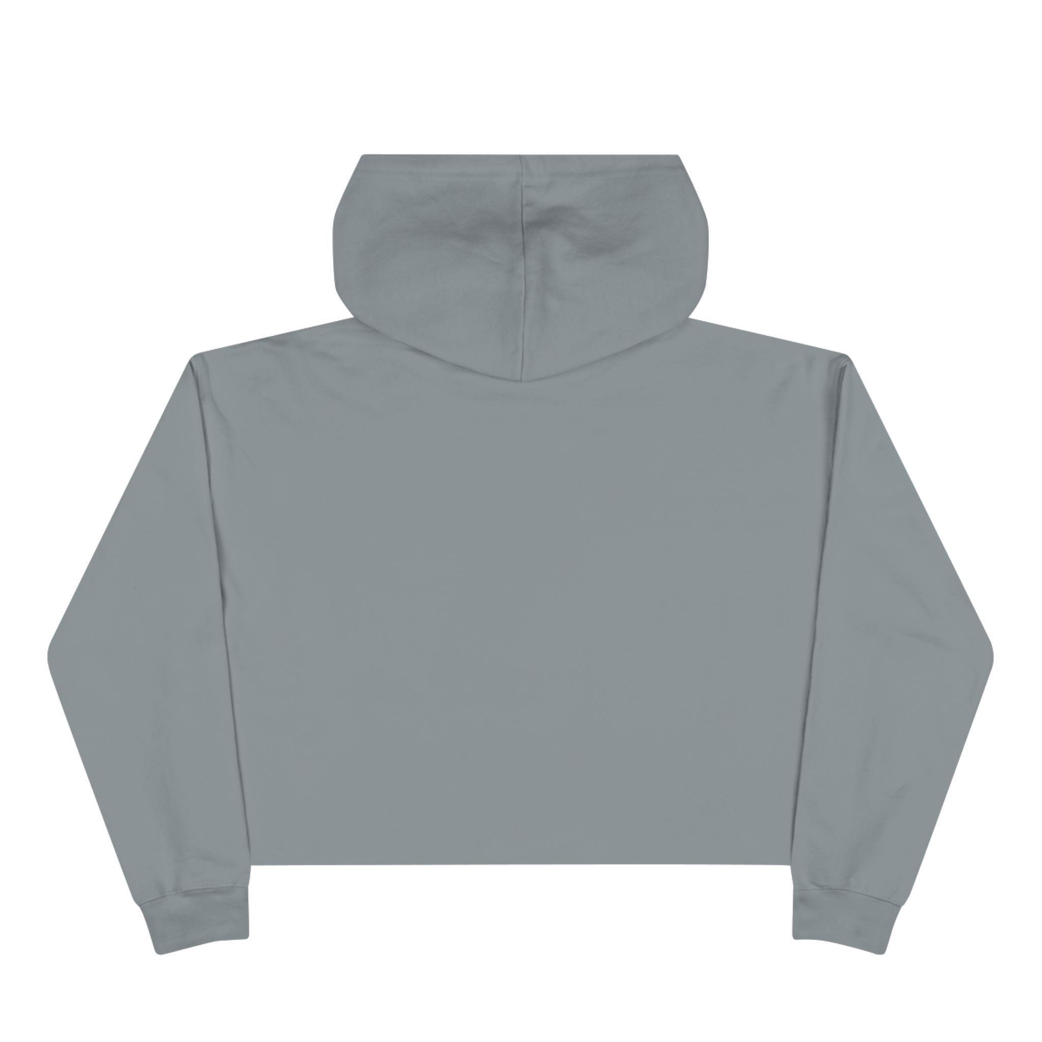 Coffee & Confidence Crop Hoodie — 'Running on Coffee & Confidence' Cute Graphic Crop Sweatshirt