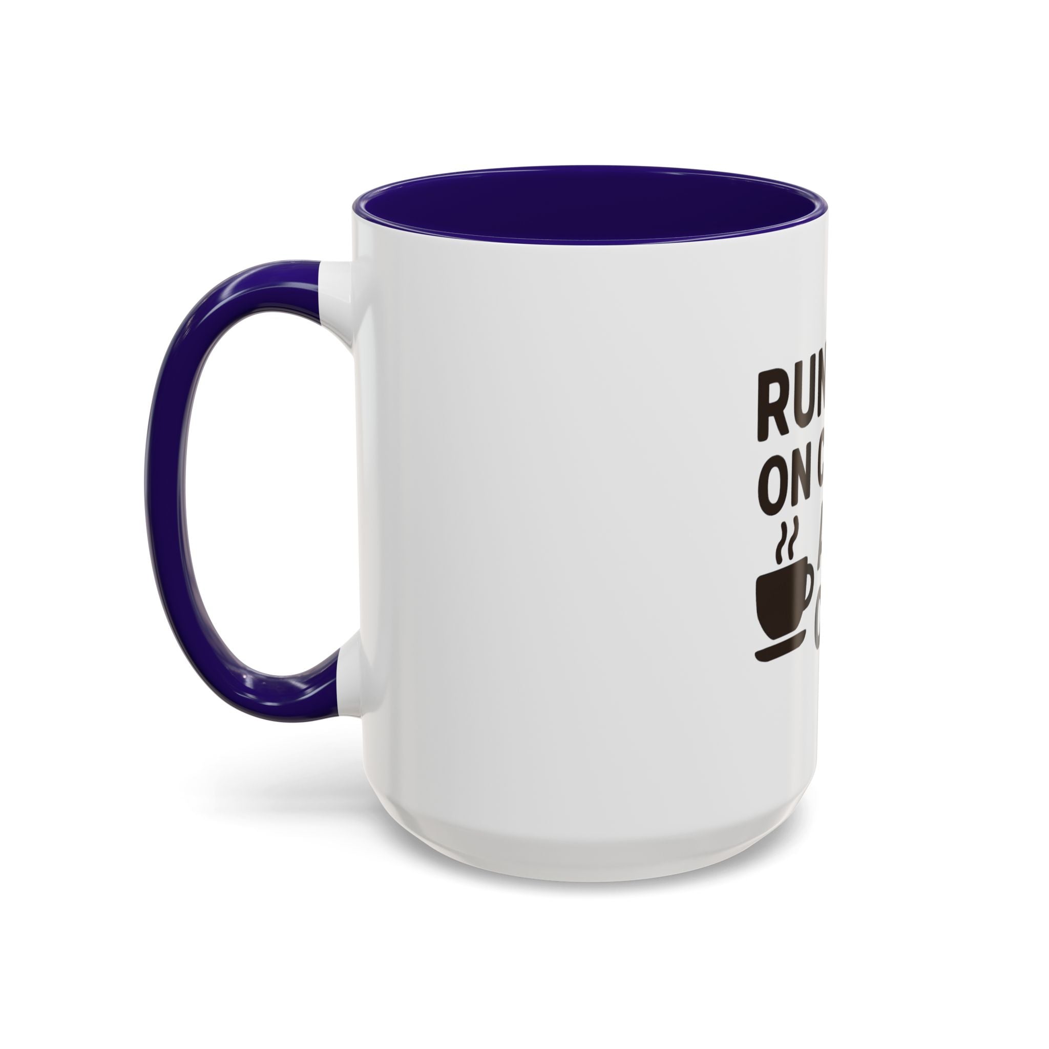 Running on Coffee and Chaos Mug (11oz/15oz) — Funny Coffee Cup for Busy Moms & Professionals
