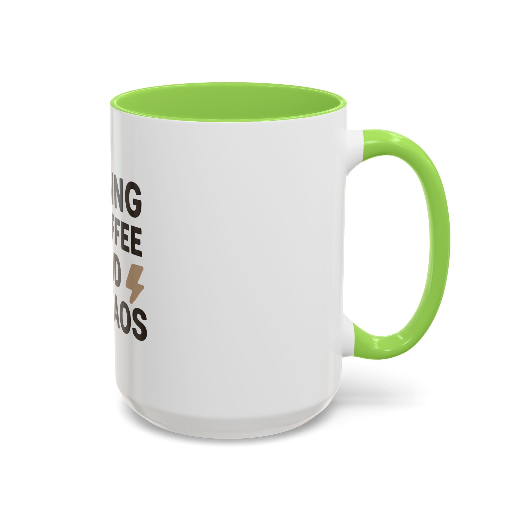 Running on Coffee and Chaos Mug (11oz/15oz) — Funny Coffee Cup for Busy Moms & Professionals
