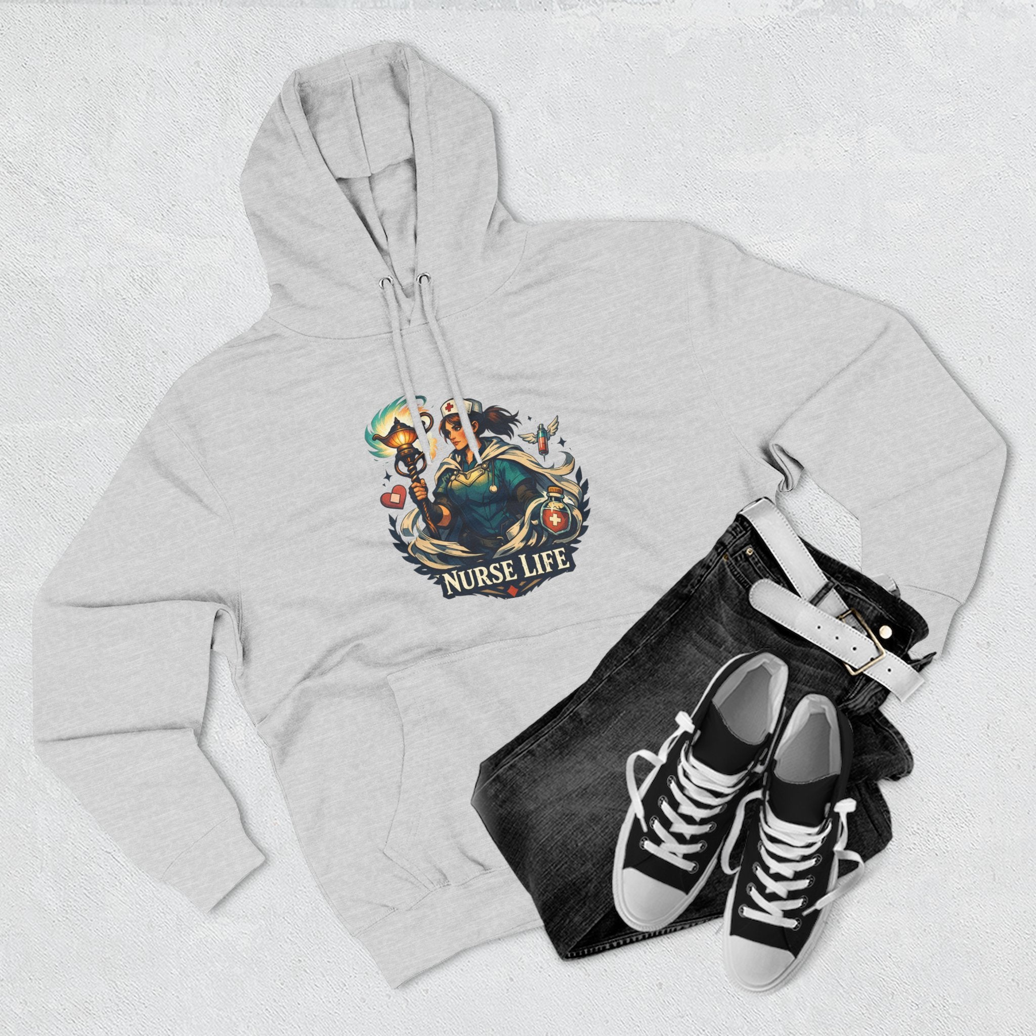 Nurse Life Rainbow Hoodie