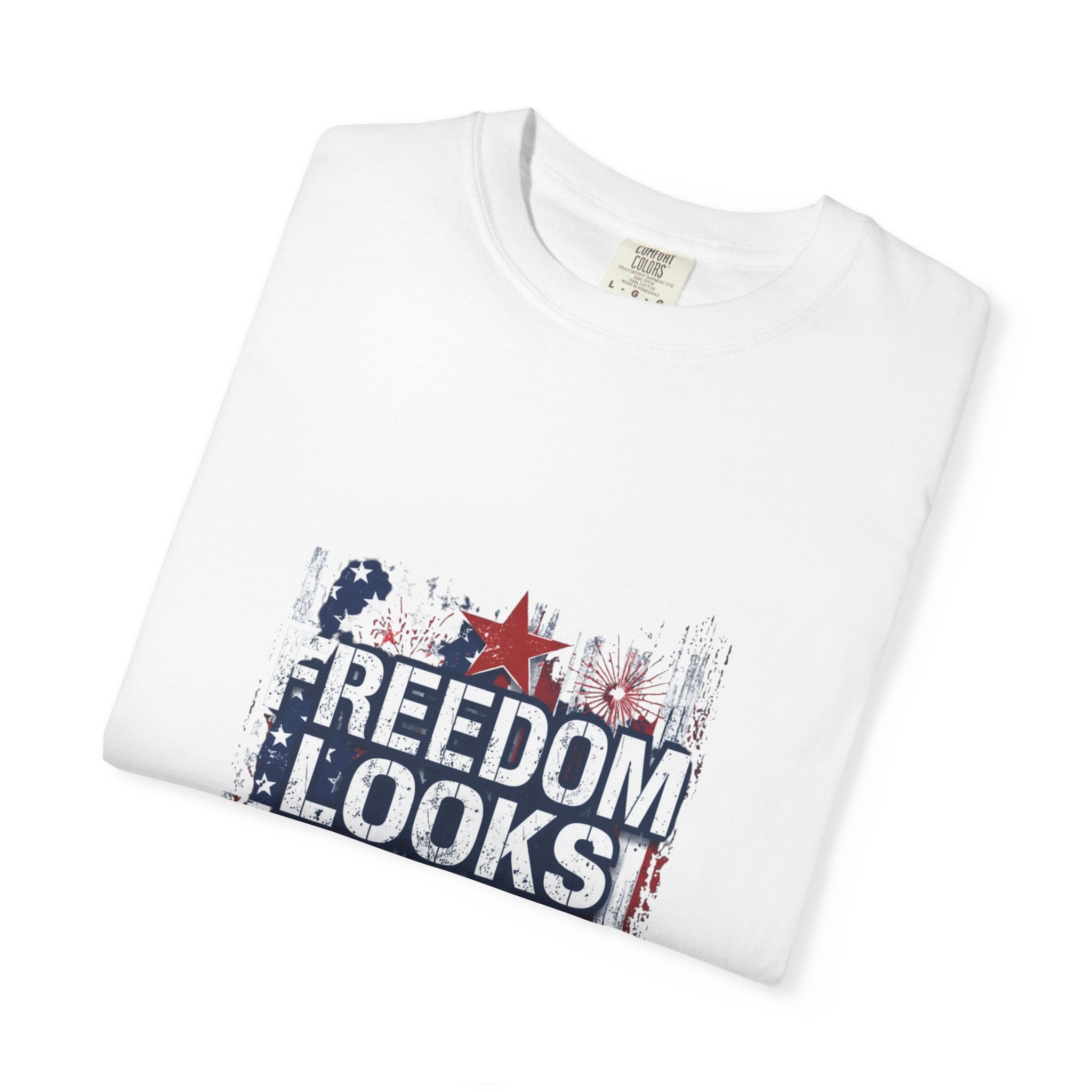 Patriotic Cowboy Boots T-Shirt — "Stars, Stripes, Good Vibes" 4th of July Tee