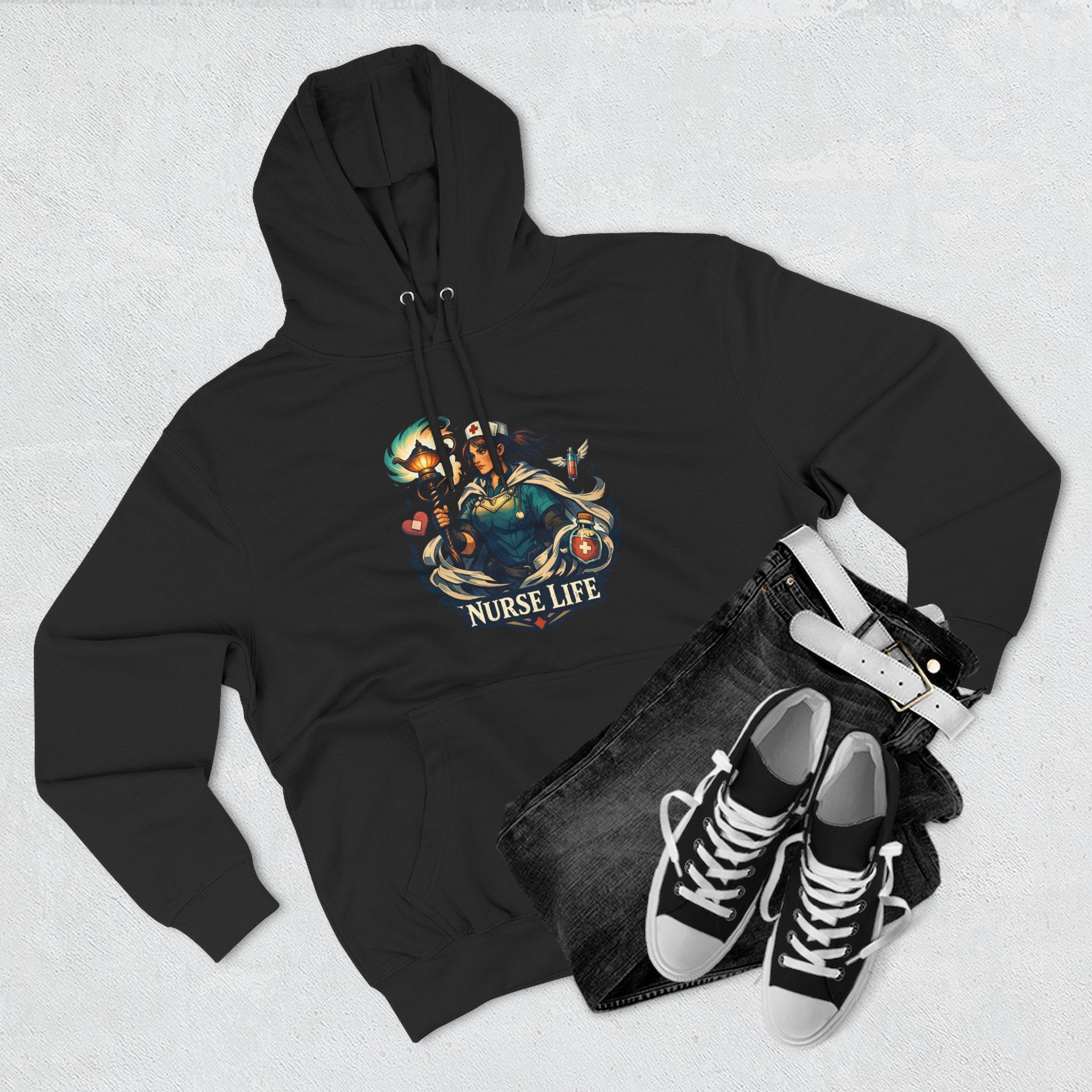 Nurse Life Rainbow Hoodie