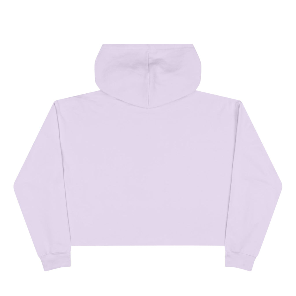 Coffee & Confidence Crop Hoodie — 'Running on Coffee & Confidence' Cute Graphic Crop Sweatshirt
