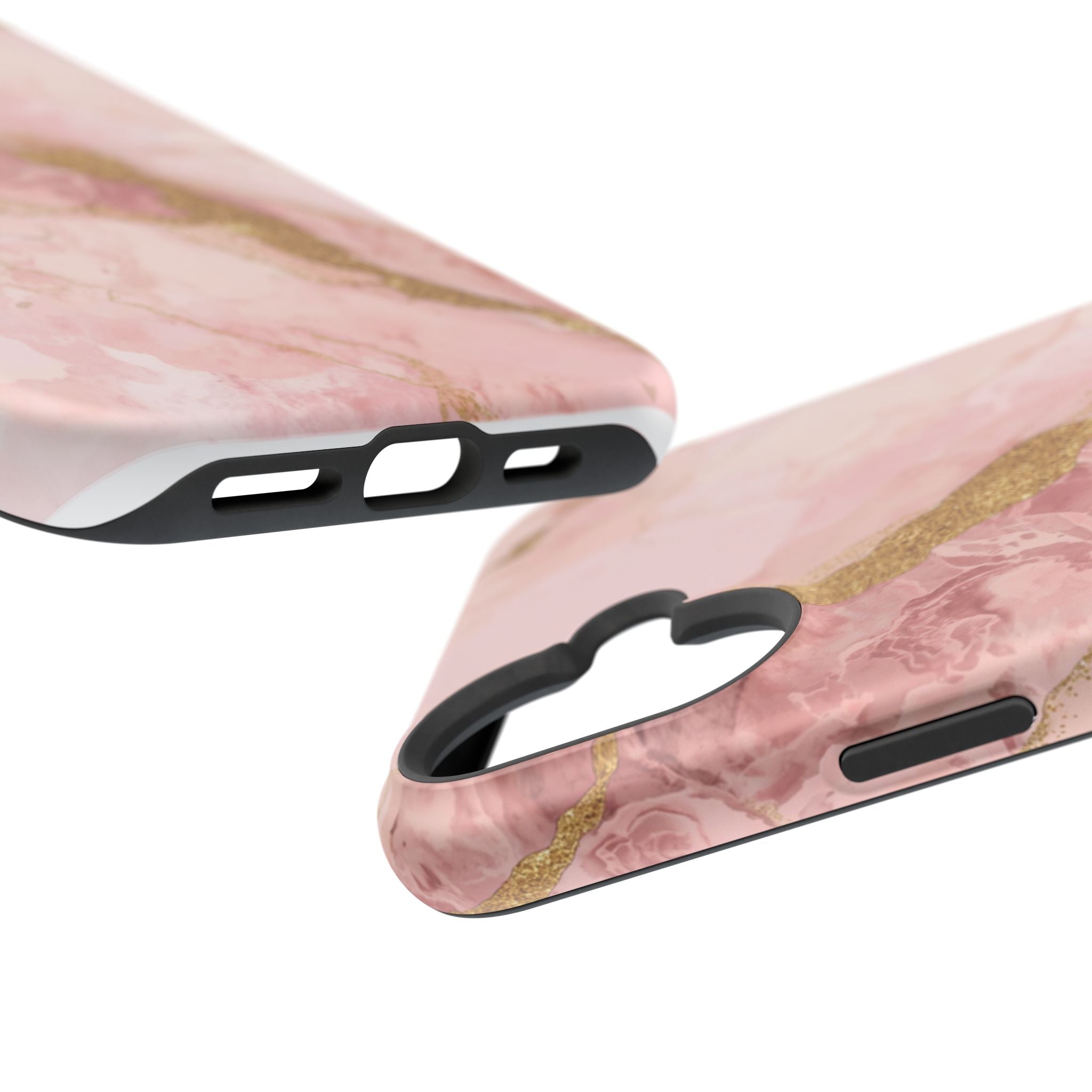 Pink Marble Magnetic Impact-Resistant Phone Case