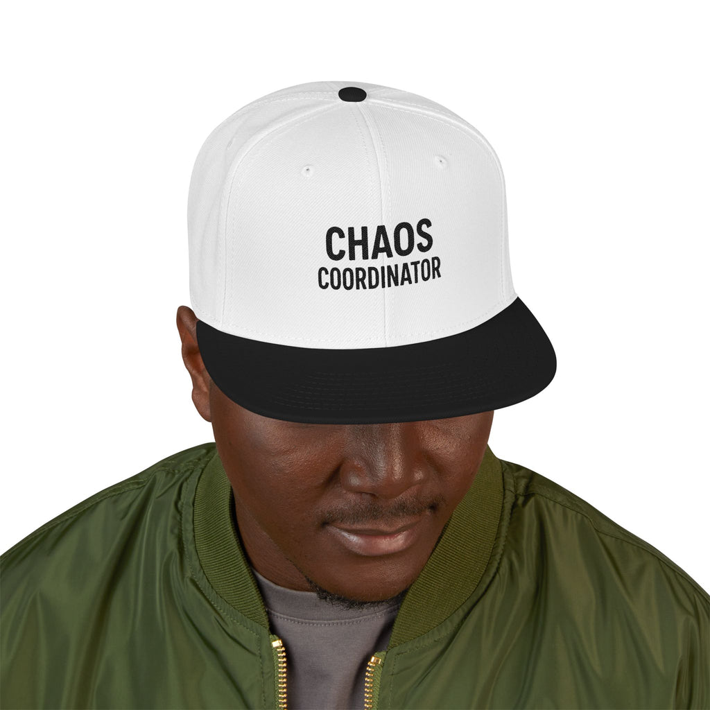 Embroidered Minimal Flag Snapback Hat