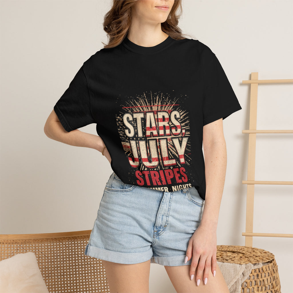 Fourth of July Stars & Stripes T-Shirt — 'Stars, July, Stripes' Summer Nights Tee