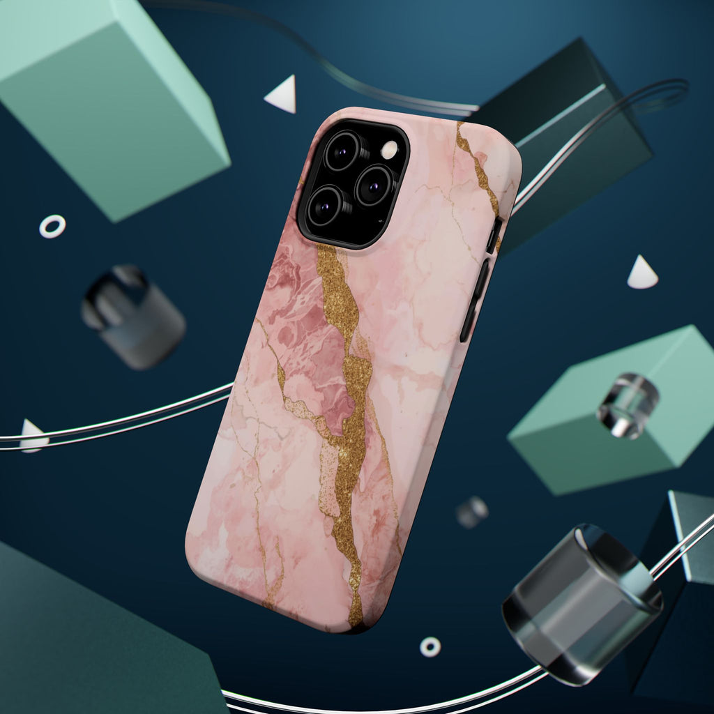 Pink Marble Magnetic Impact-Resistant Phone Case