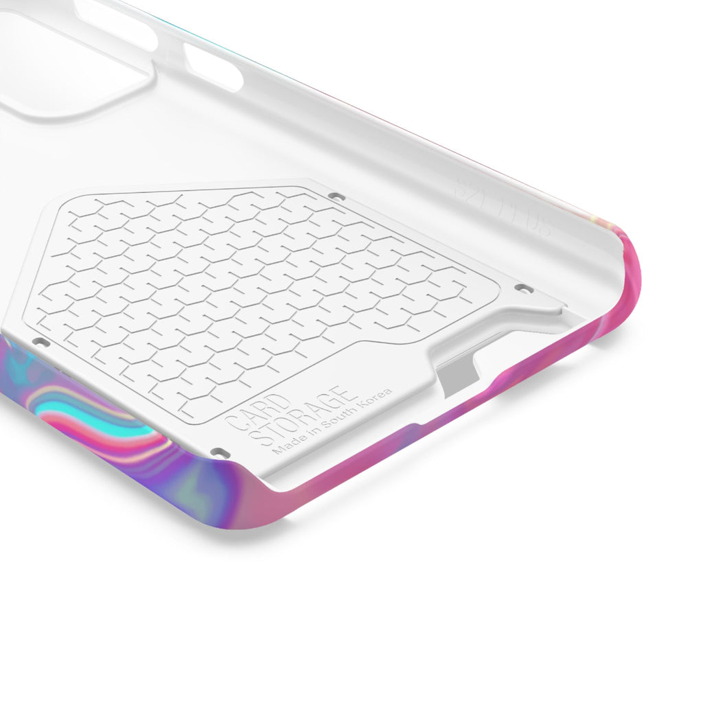Pretty, Powerful and Paid Phone Card Case — Iridescent Cardholder Phone Case