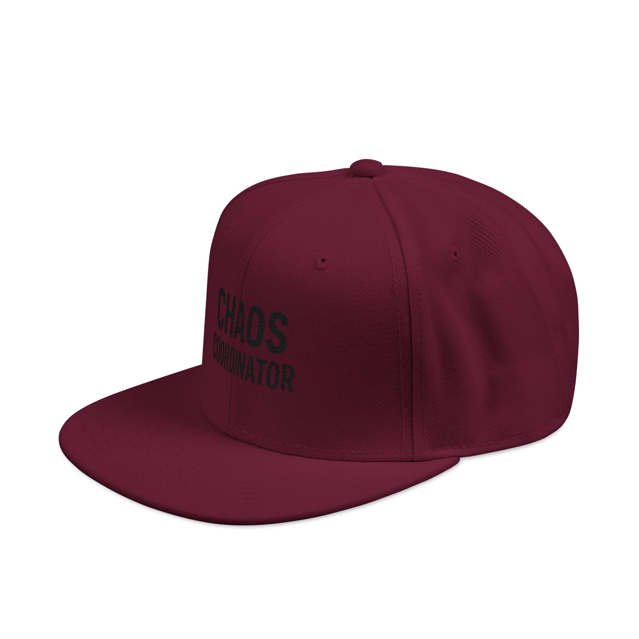 Embroidered Minimal Flag Snapback Hat