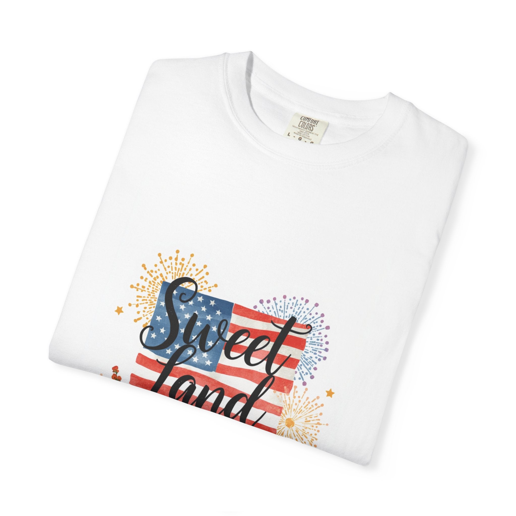 Sweet Land of Liberty T-Shirt — Patriotic 4th of July American Flag Tee
